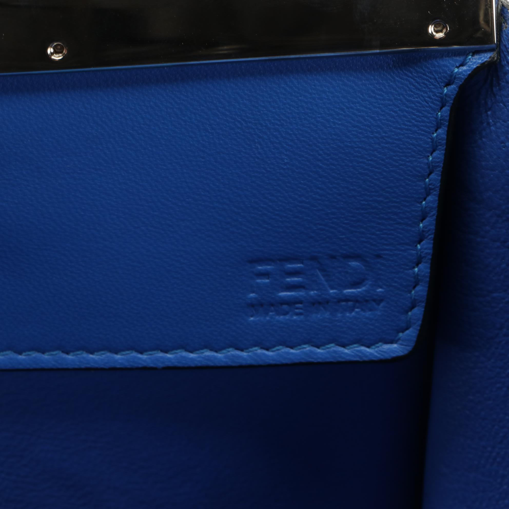 Fendi Grande 3Jours Tote Bag in Tricolor Calfskin Leather with Pouch