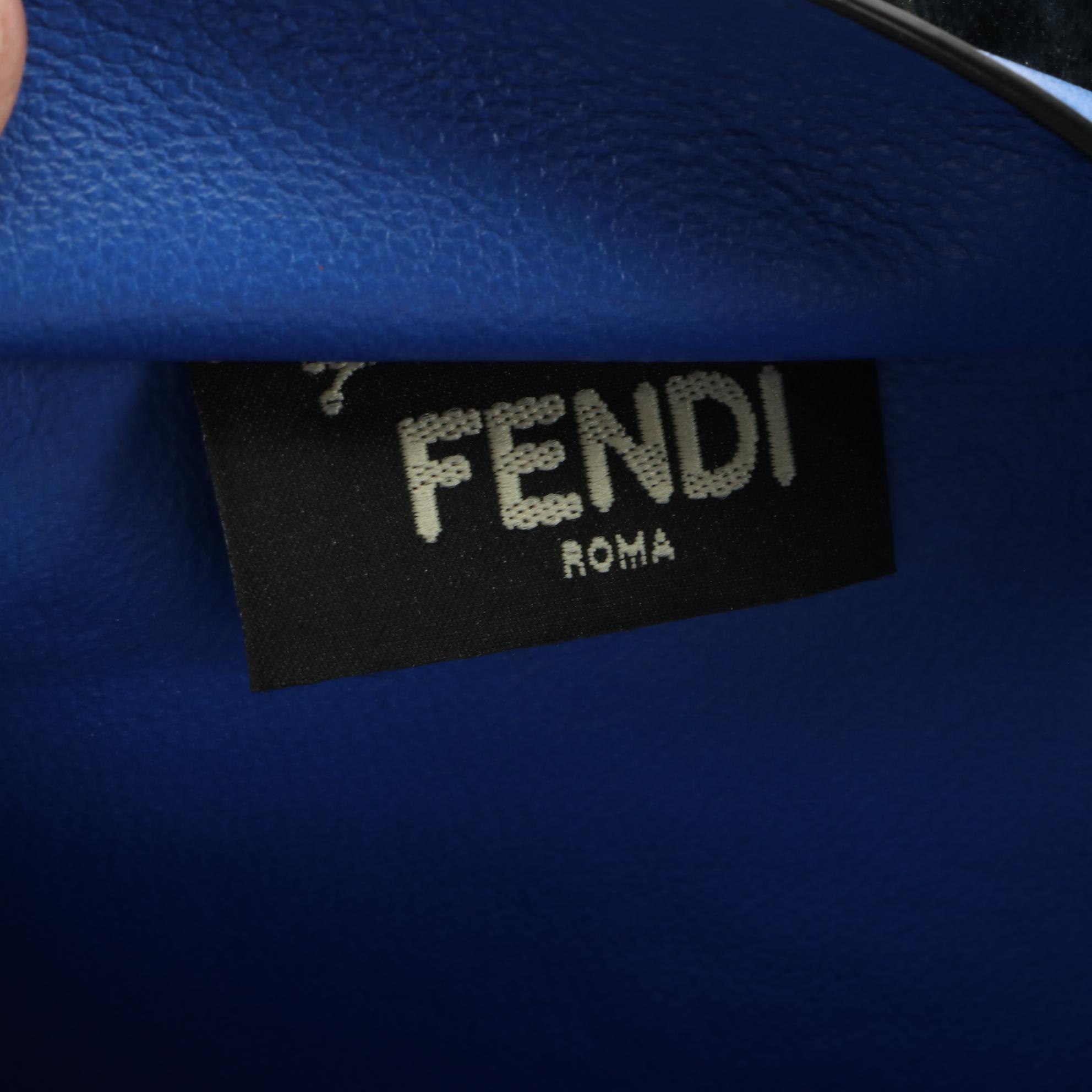 Fendi Grande 3Jours Tote Bag in Tricolor Calfskin Leather with Pouch