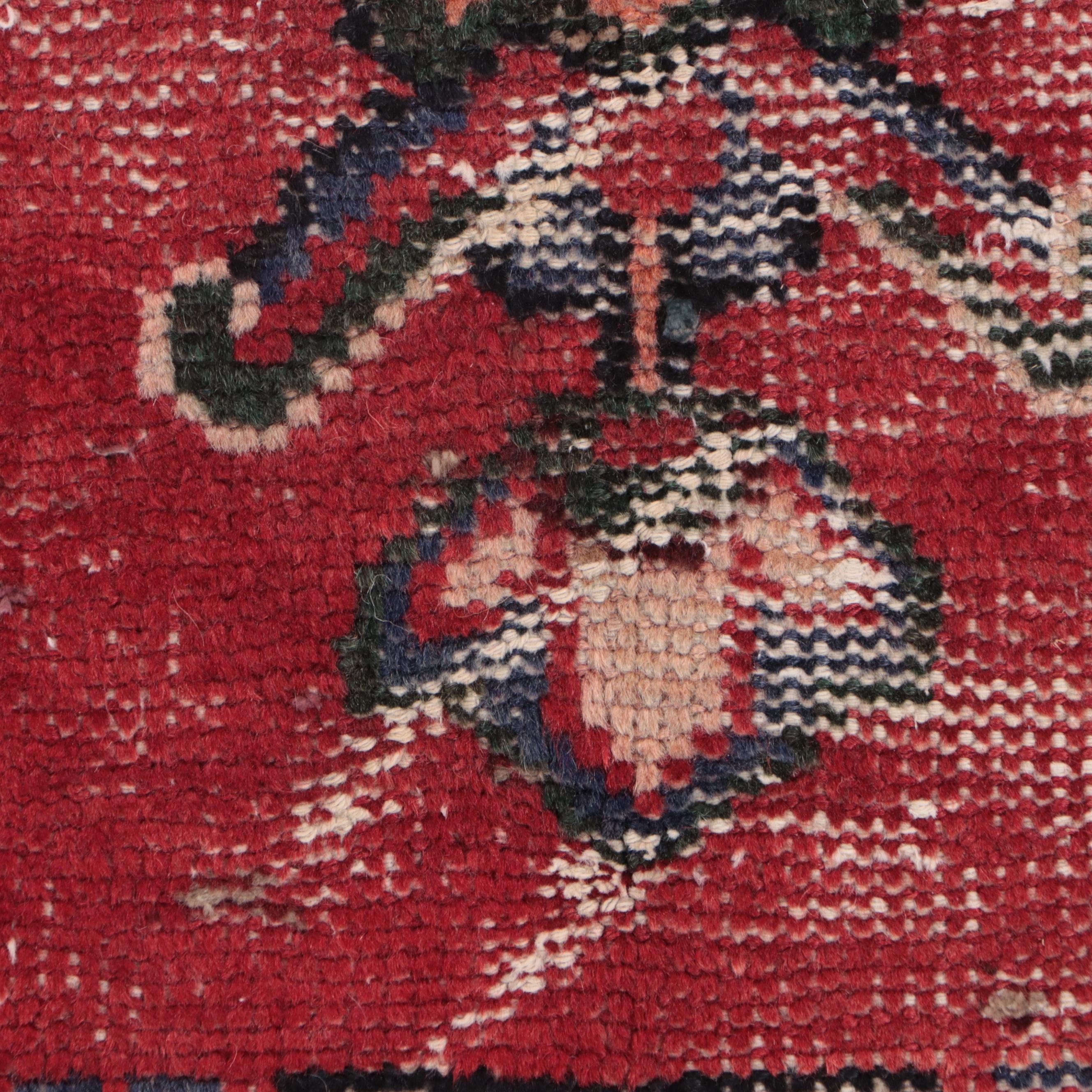 4'1 x 7'2 Hand-Knotted Persian Hamadan Area Rug