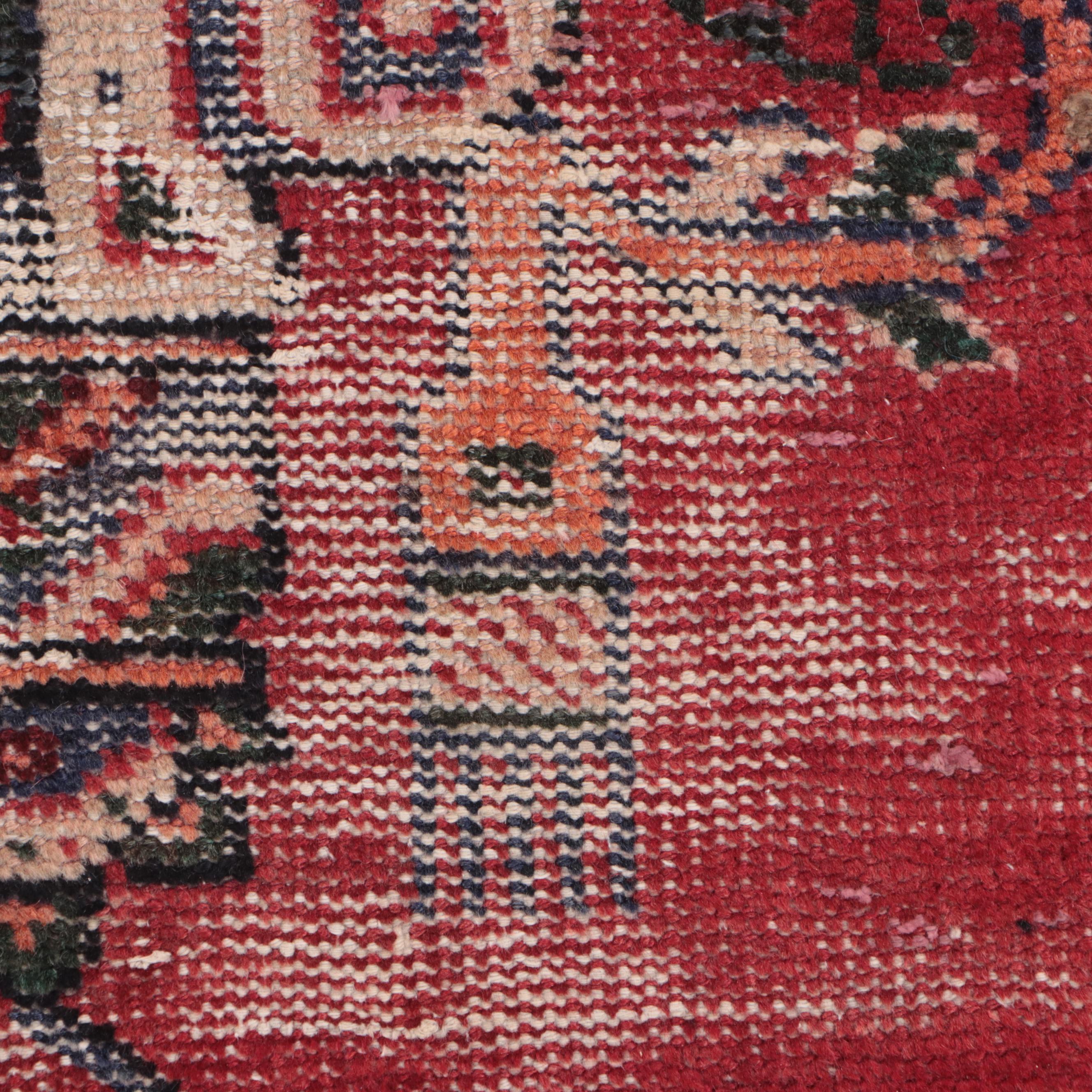 4'1 x 7'2 Hand-Knotted Persian Hamadan Area Rug