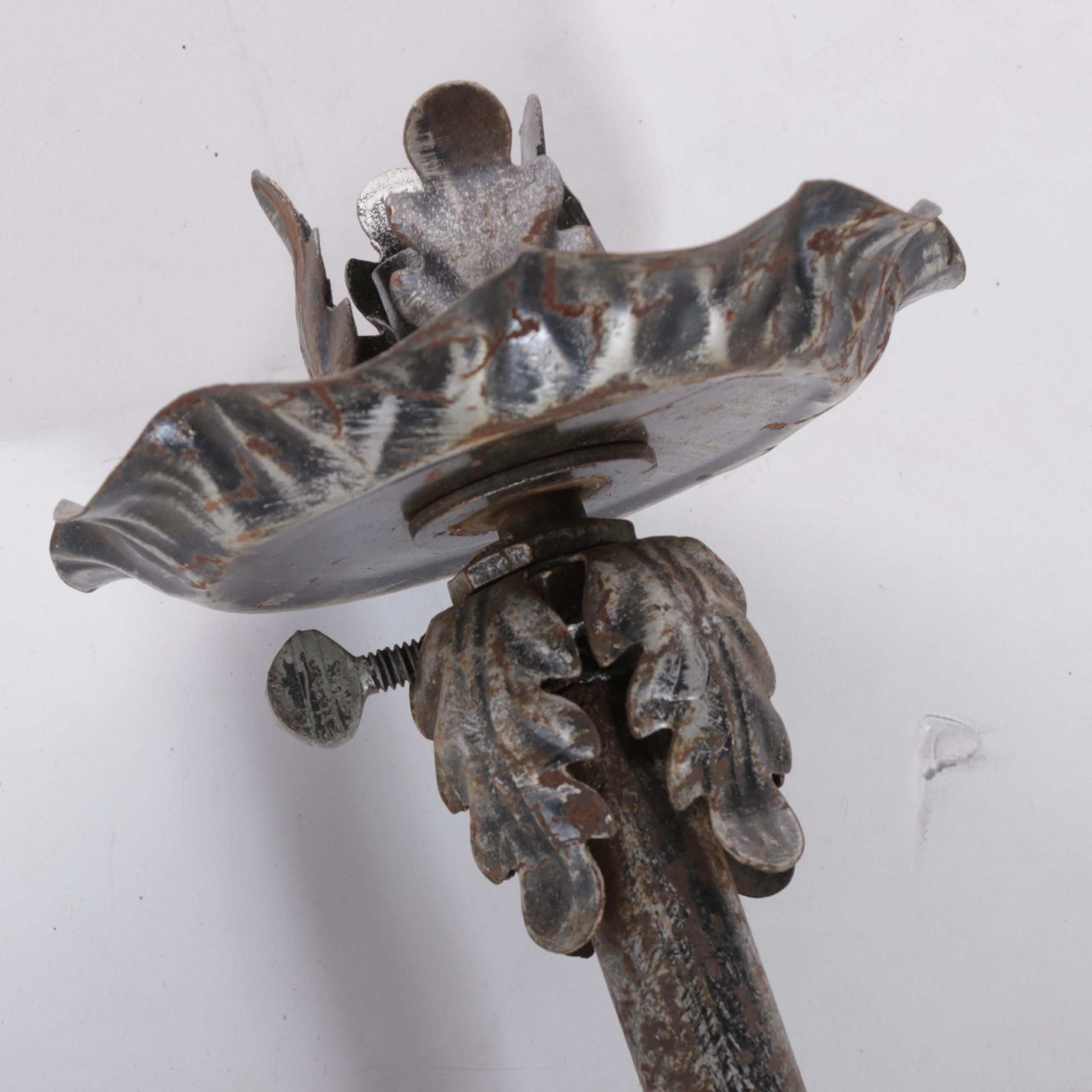 Late Victorian Floor Standing Gas Lamps, Adapted to Candleholders