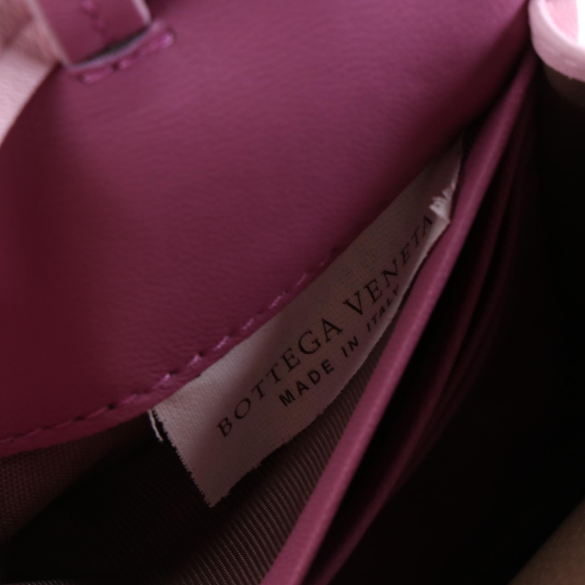 Bottega Veneta Wallet on Strap in Intrecciato Nappa Leather with Box