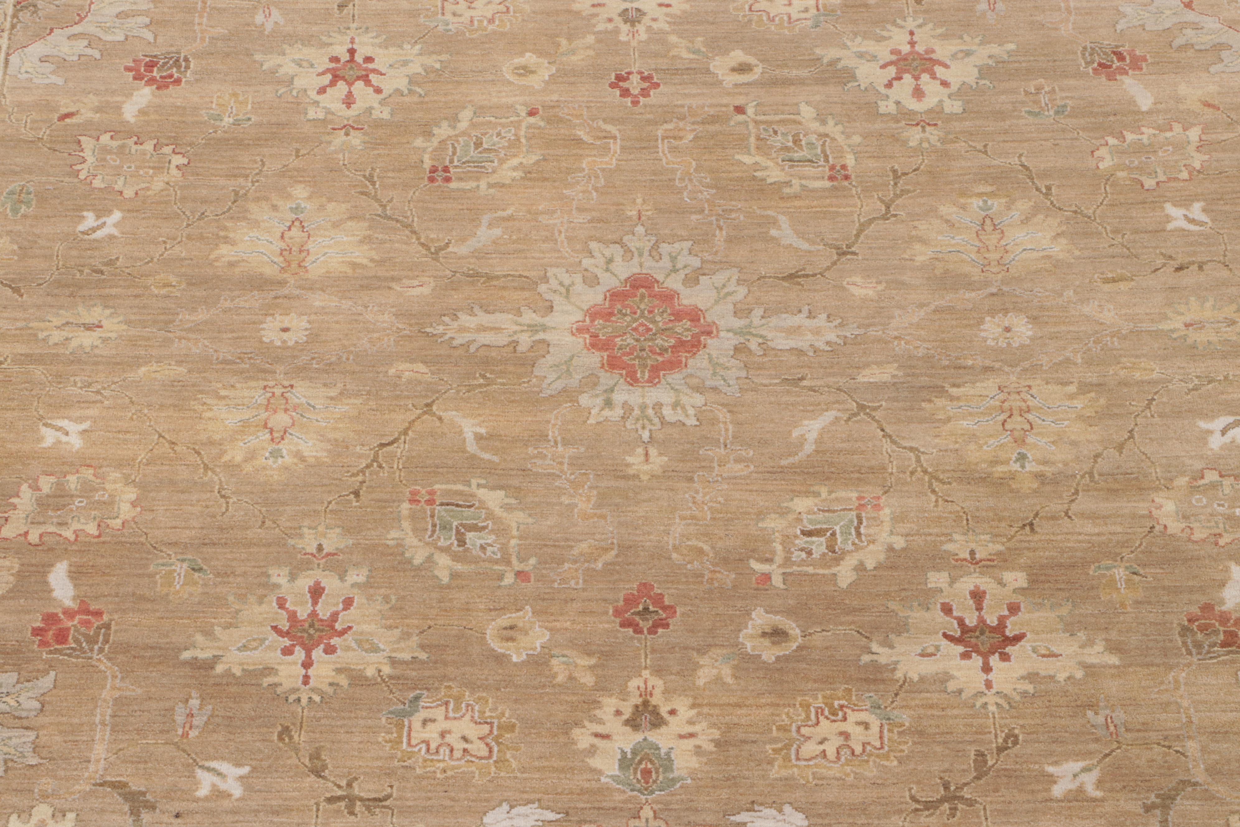 10' x 14'4 Hand-Knotted Pakistani Peshawar Room Sized Rug