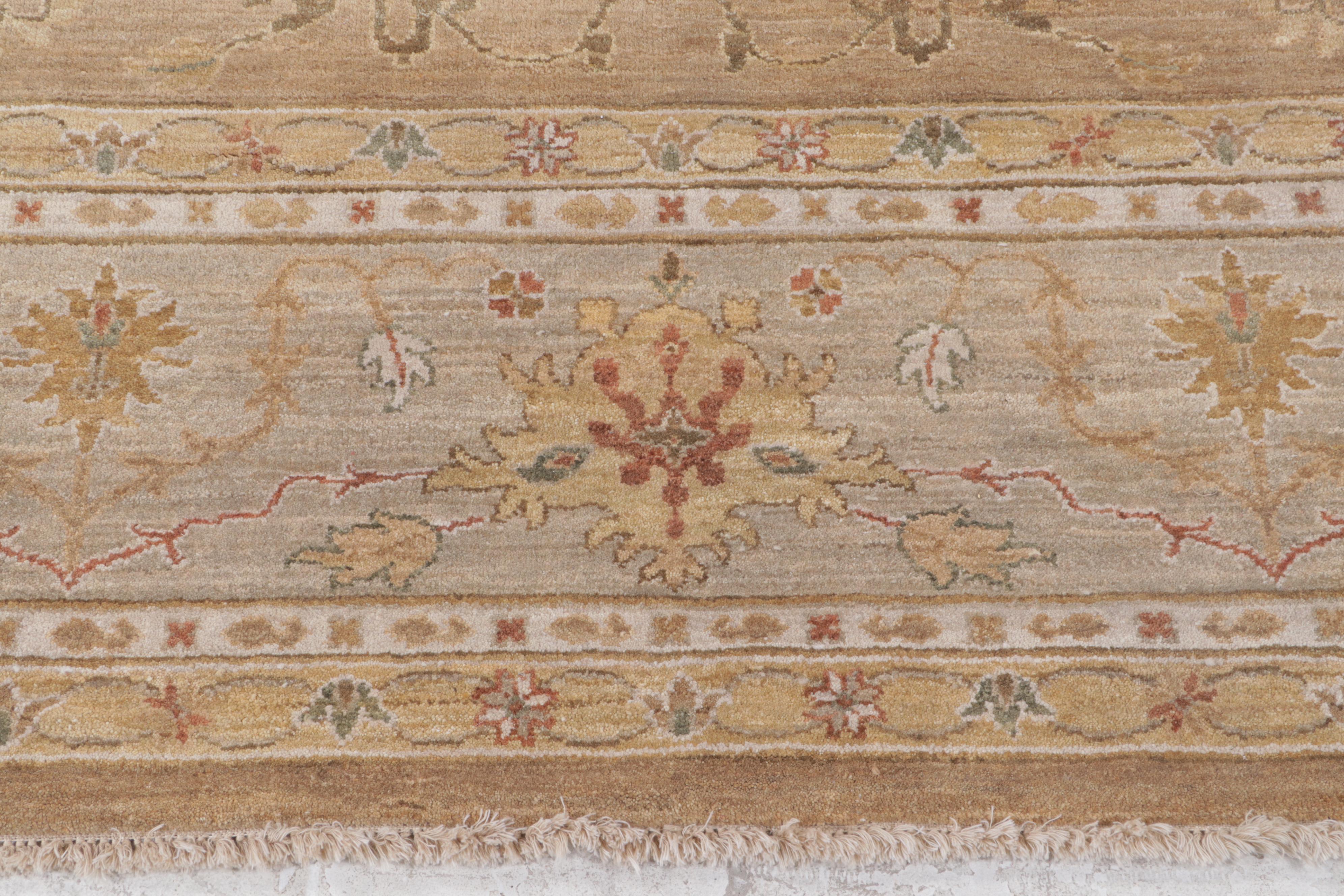 10' x 14'4 Hand-Knotted Pakistani Peshawar Room Sized Rug