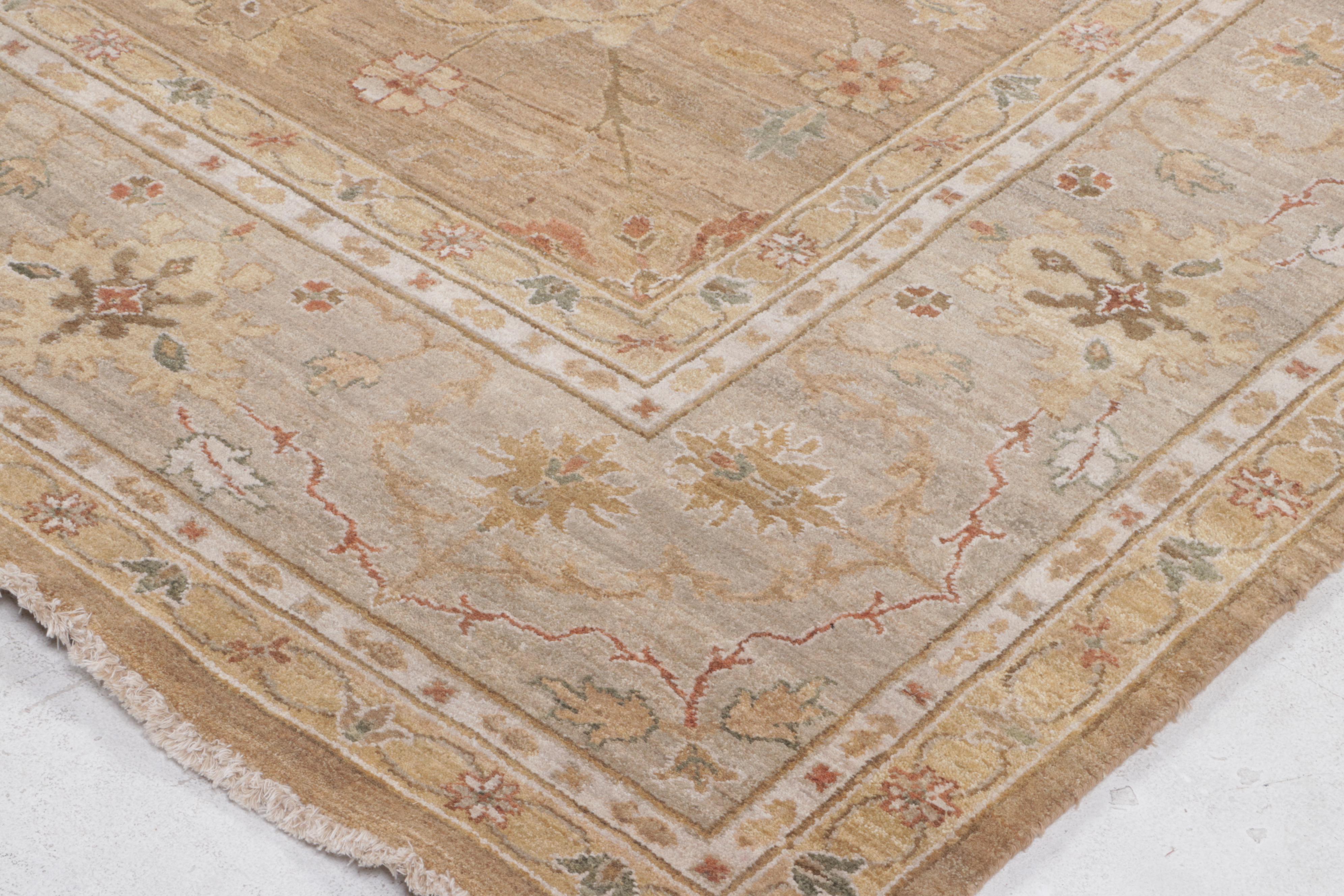 10' x 14'4 Hand-Knotted Pakistani Peshawar Room Sized Rug