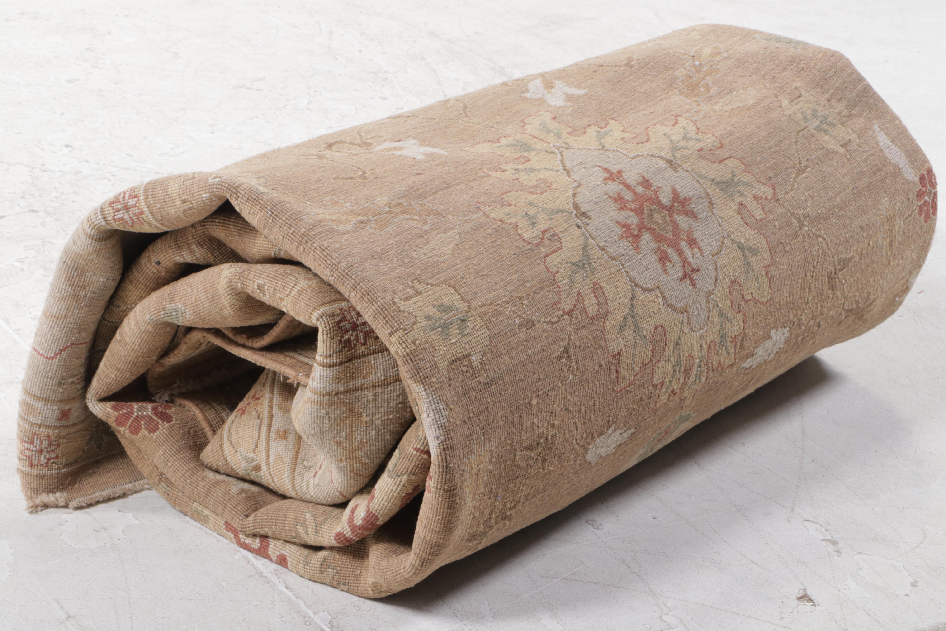 10' x 14'4 Hand-Knotted Pakistani Peshawar Room Sized Rug