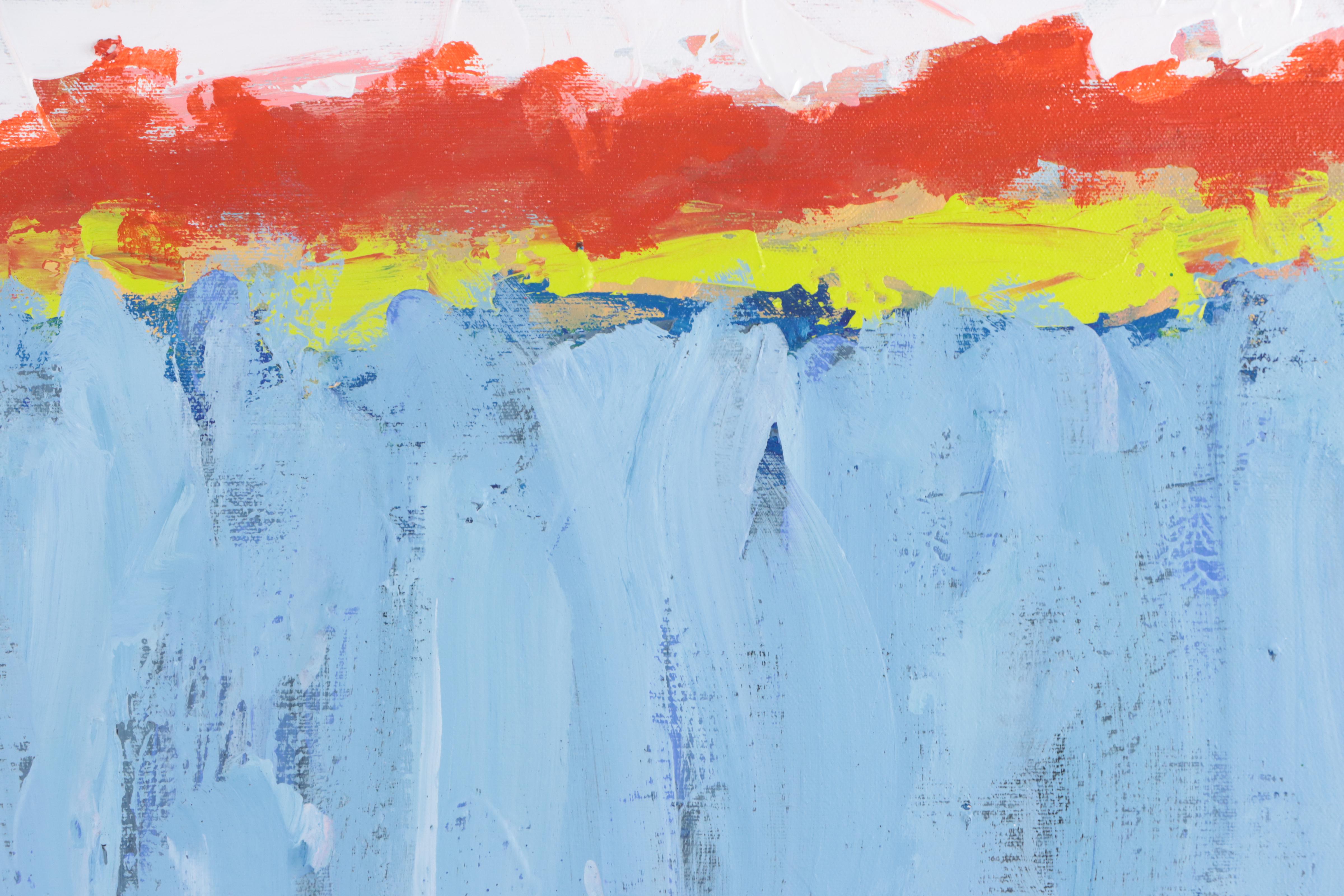 Robbie Kemper Abstract Acrylic Painting "Afternoon Shoreline," 2022