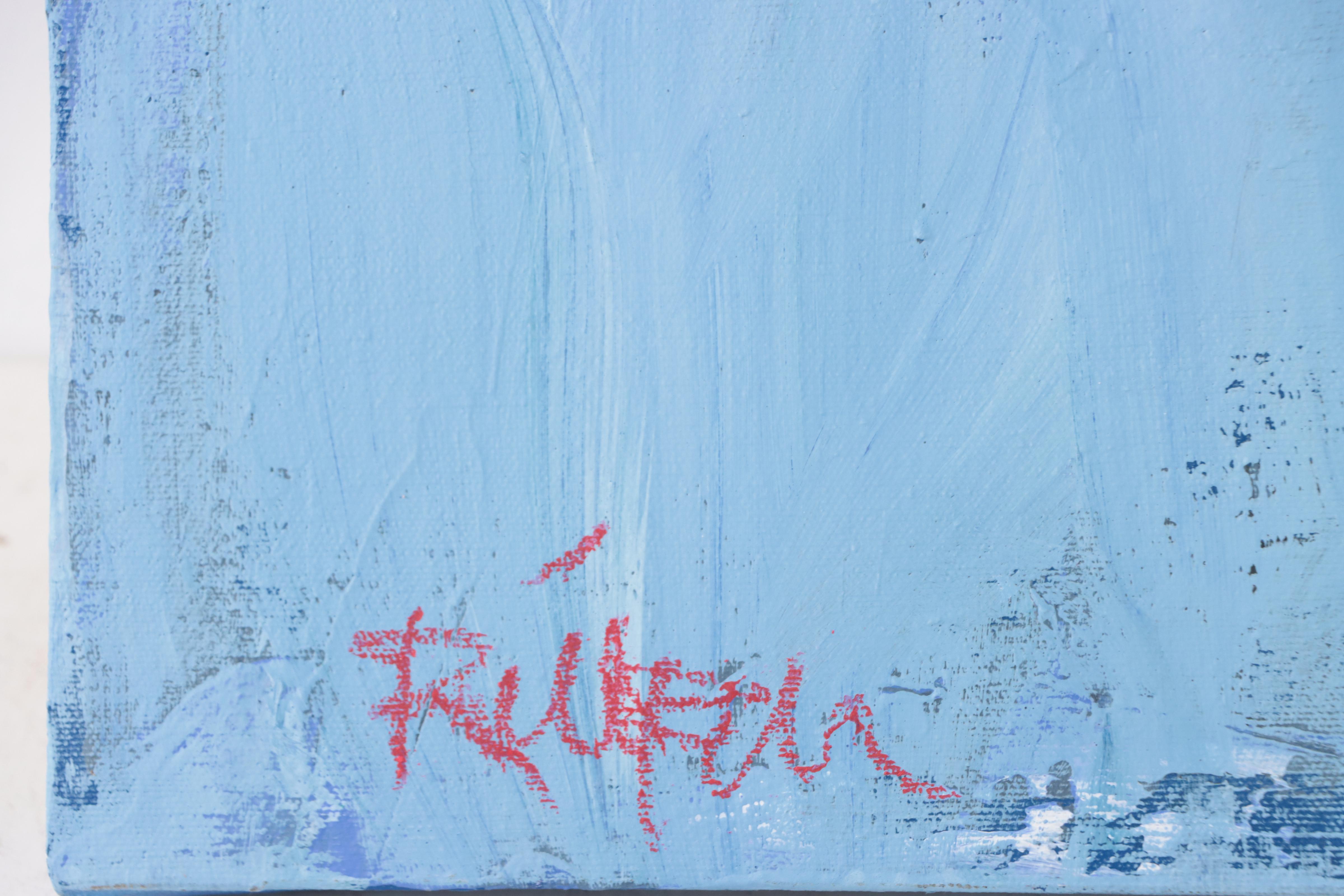 Robbie Kemper Abstract Acrylic Painting "Afternoon Shoreline," 2022