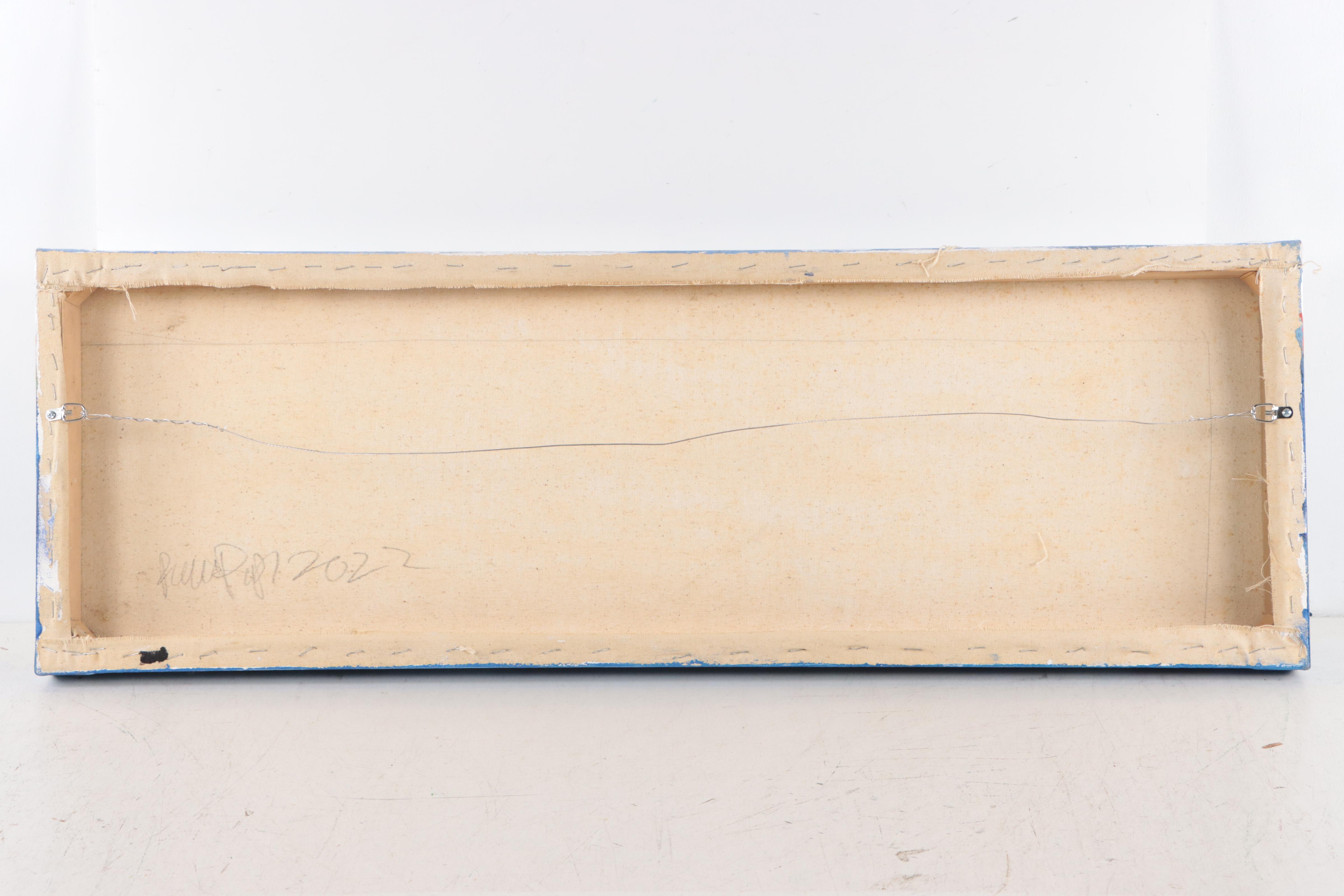 Robbie Kemper Abstract Acrylic Painting "Afternoon Shoreline," 2022