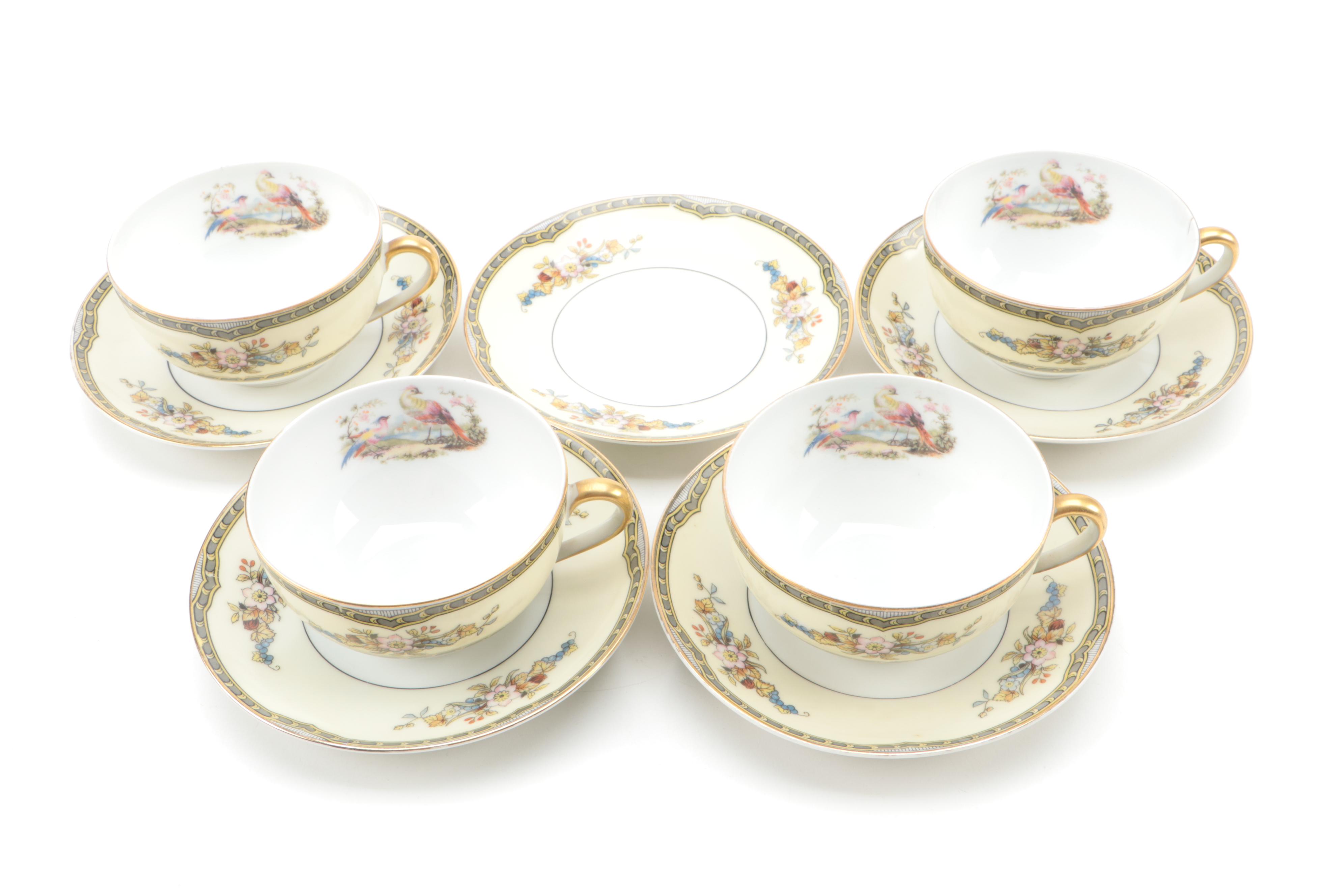 Noritake "Windsor" Porcelain Dinnerware and Serveware, circa 1921