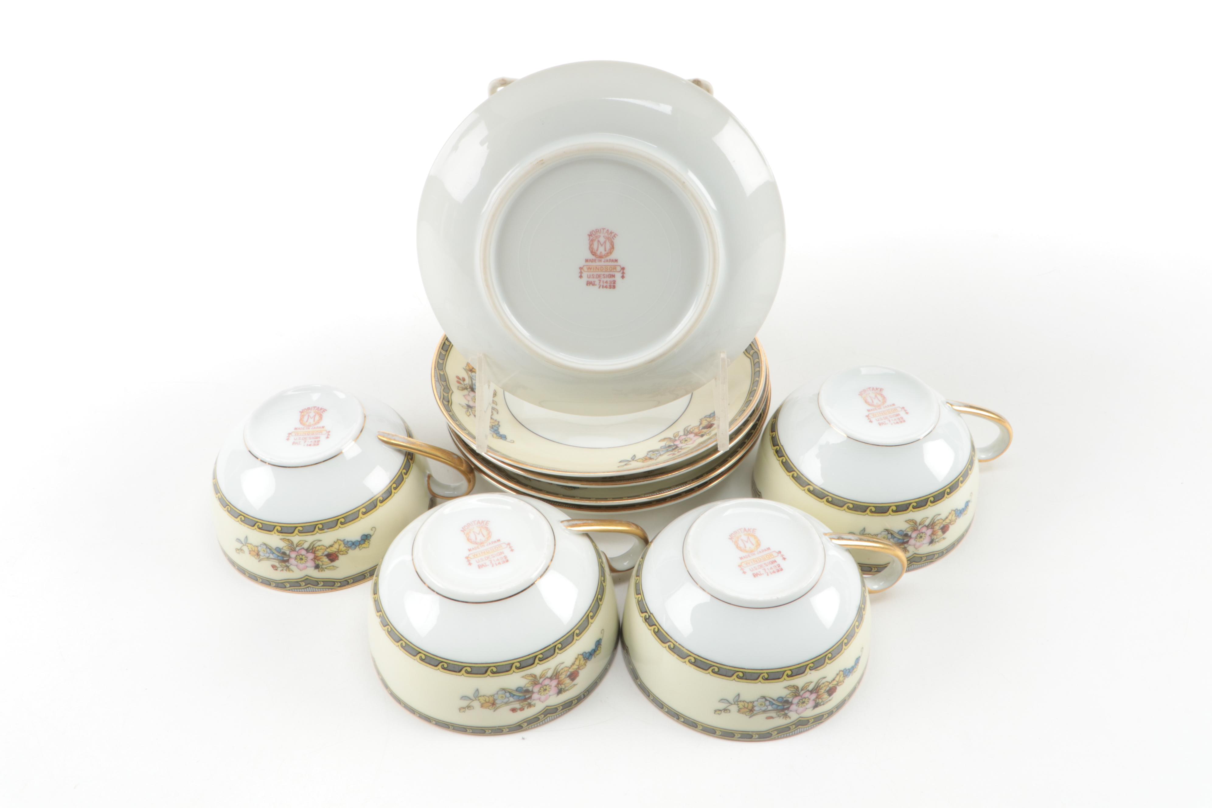 Noritake "Windsor" Porcelain Dinnerware and Serveware, circa 1921