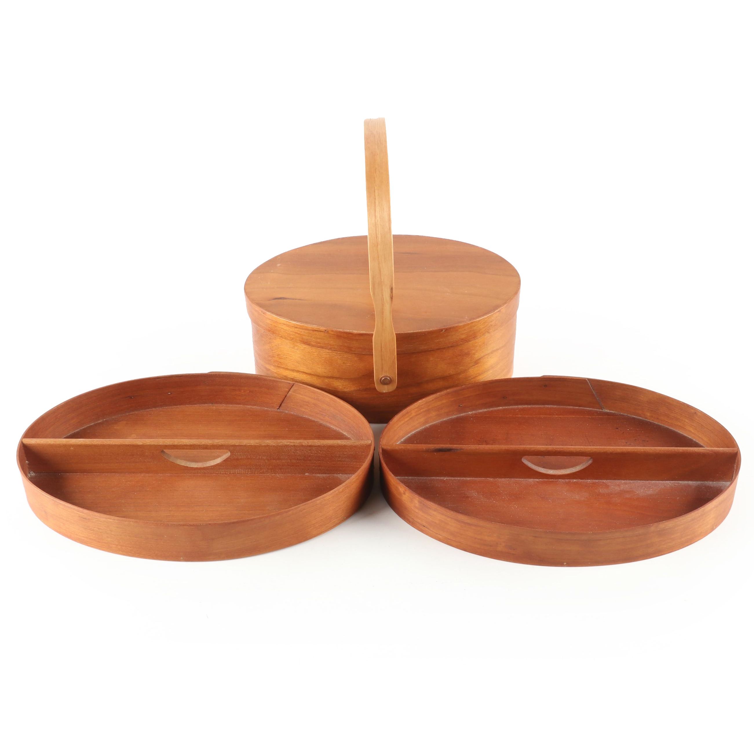 Shaker Workshops and Harry Gigous Wooden Trays and Box