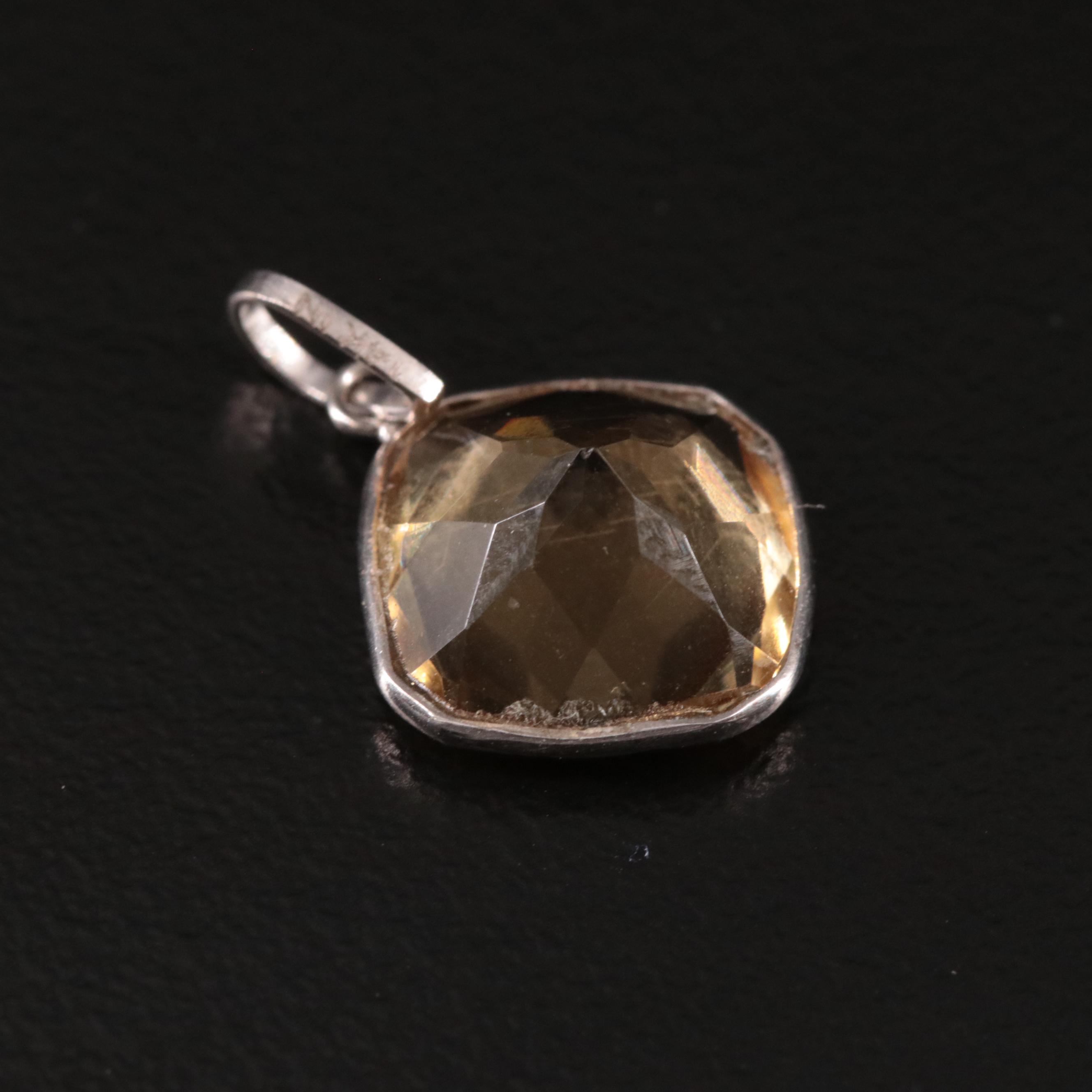 14K Citrine Pendant