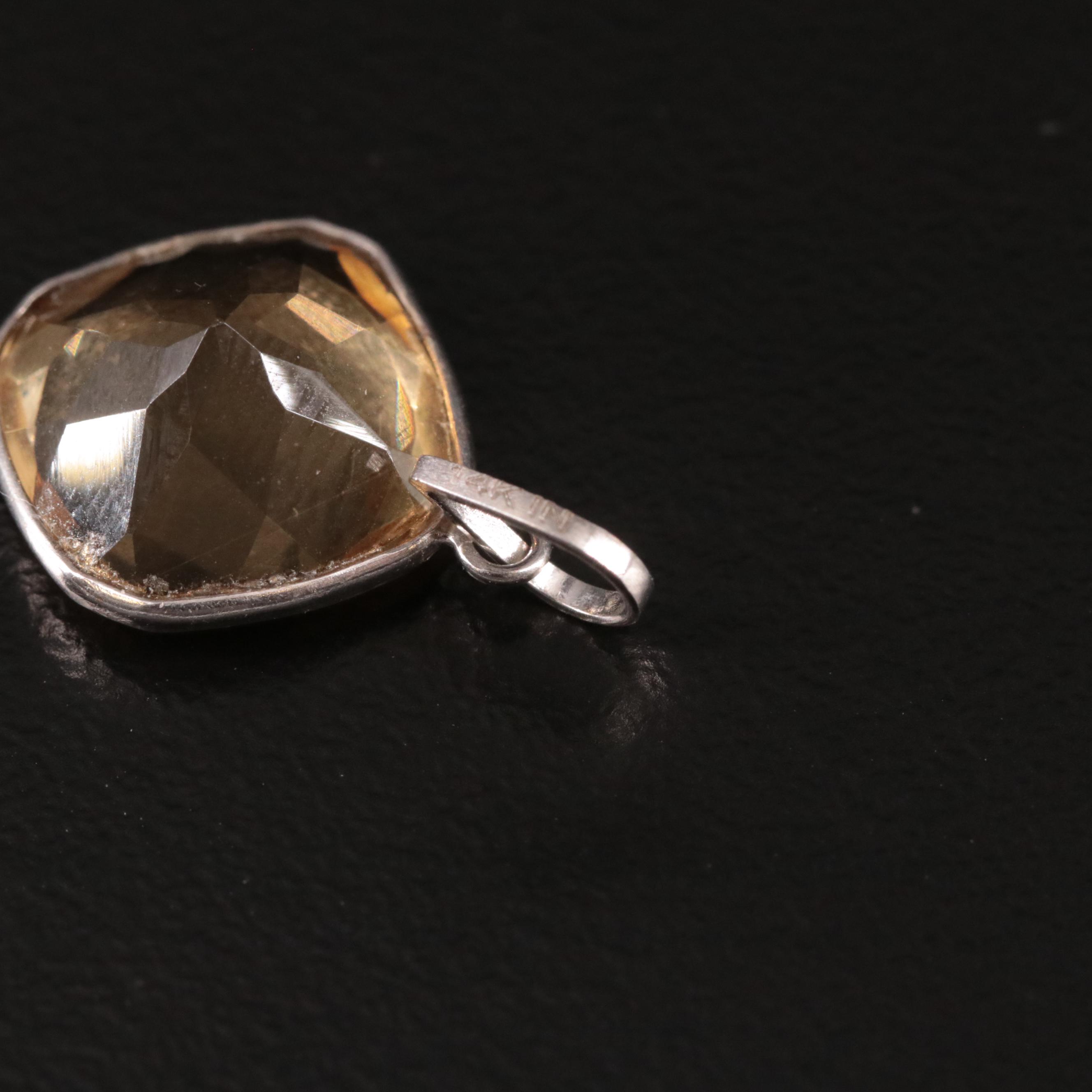 14K Citrine Pendant