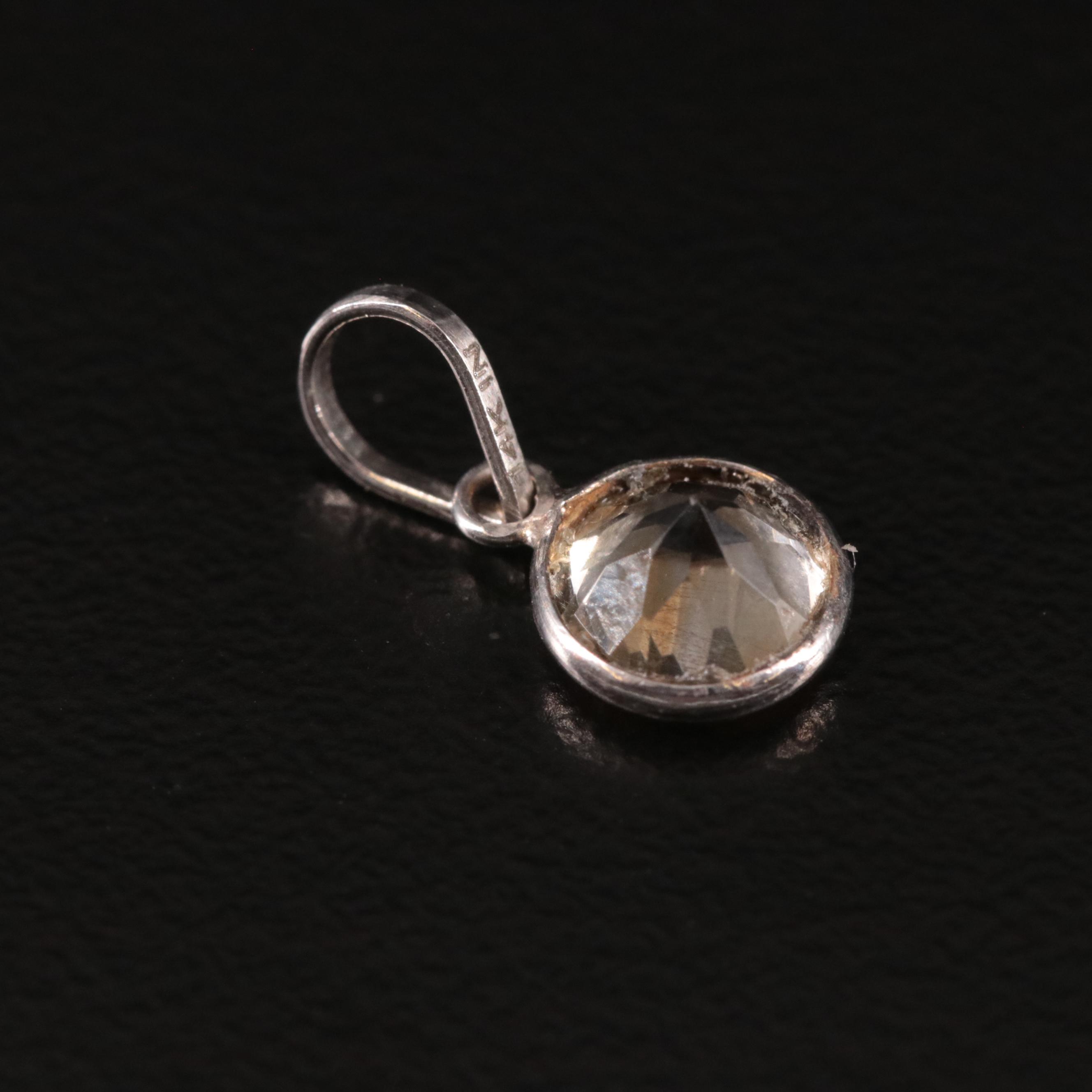 14K Citrine Pendant