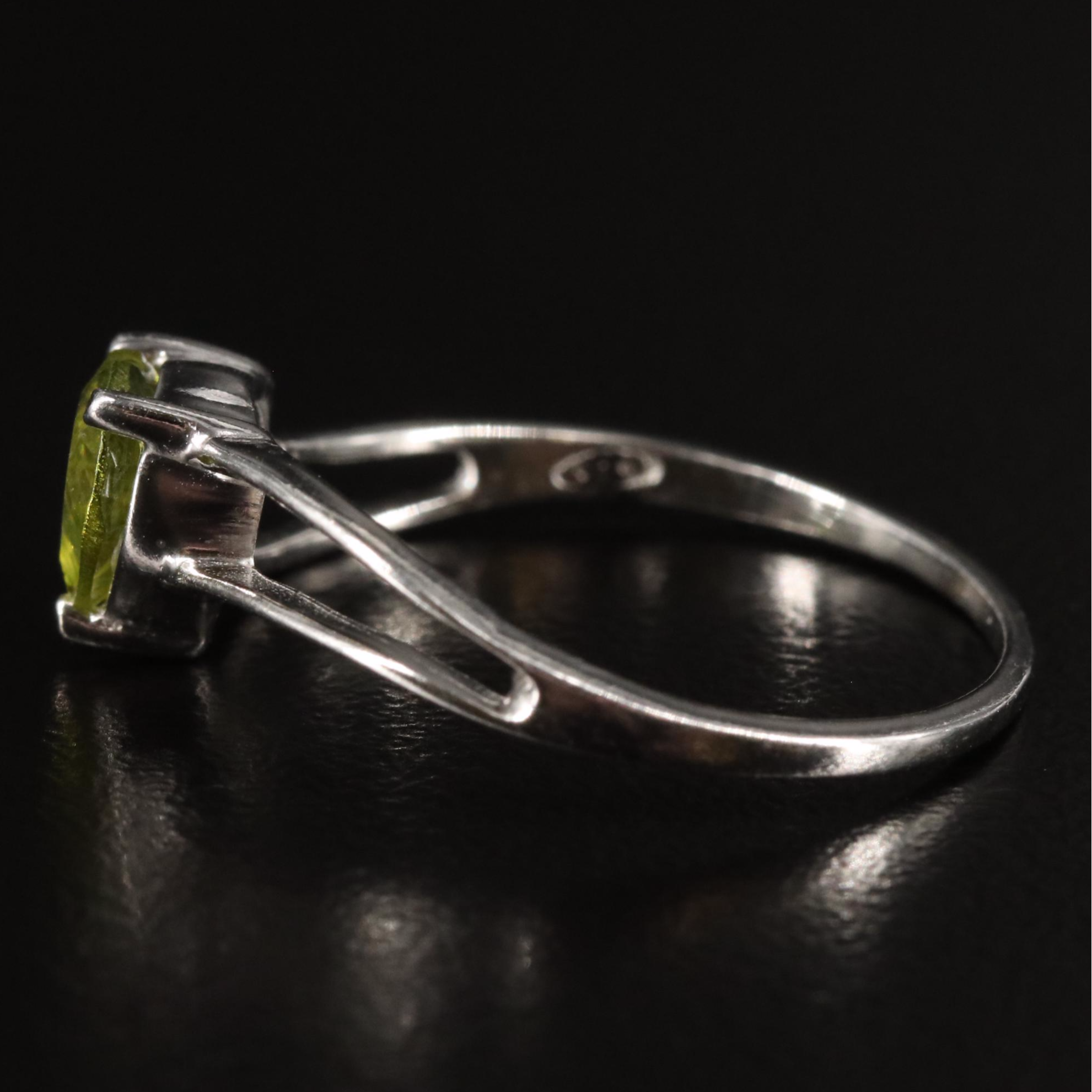 Sterling Peridot Ring