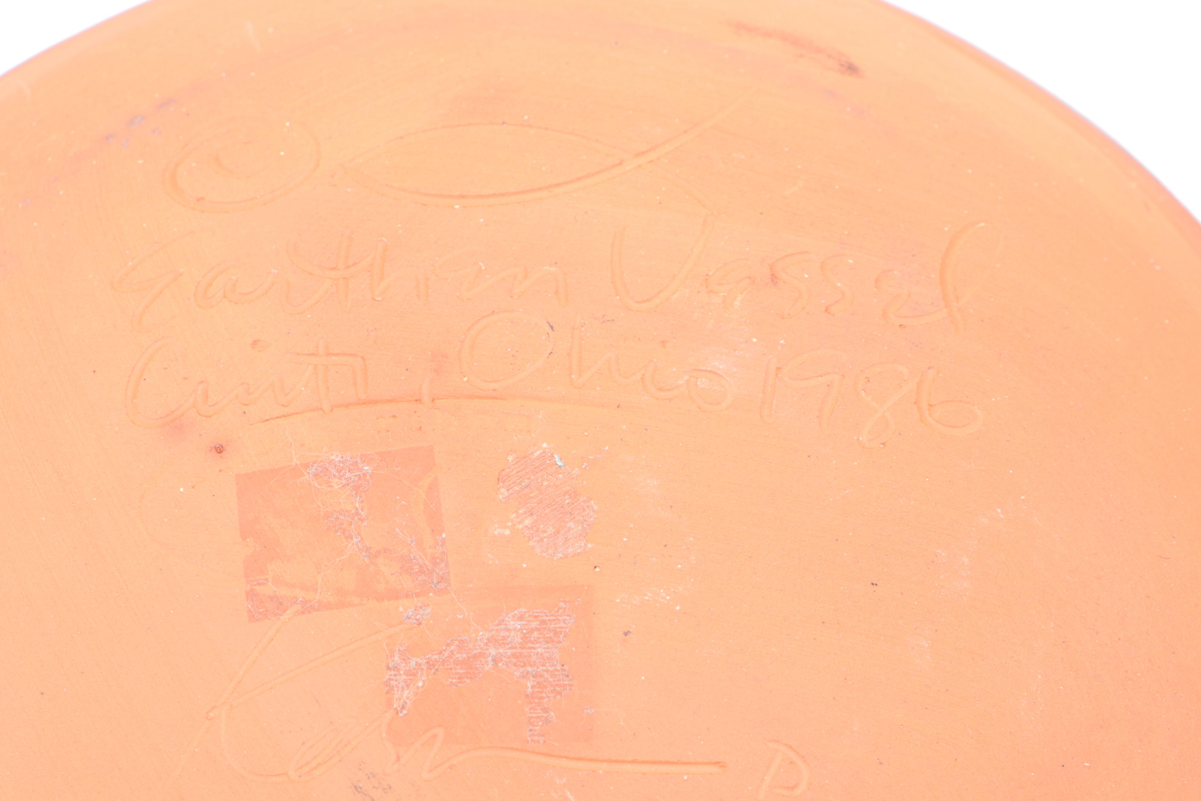 The Earthen Vessel Slip Glazed Herb Plates, 1986-1988