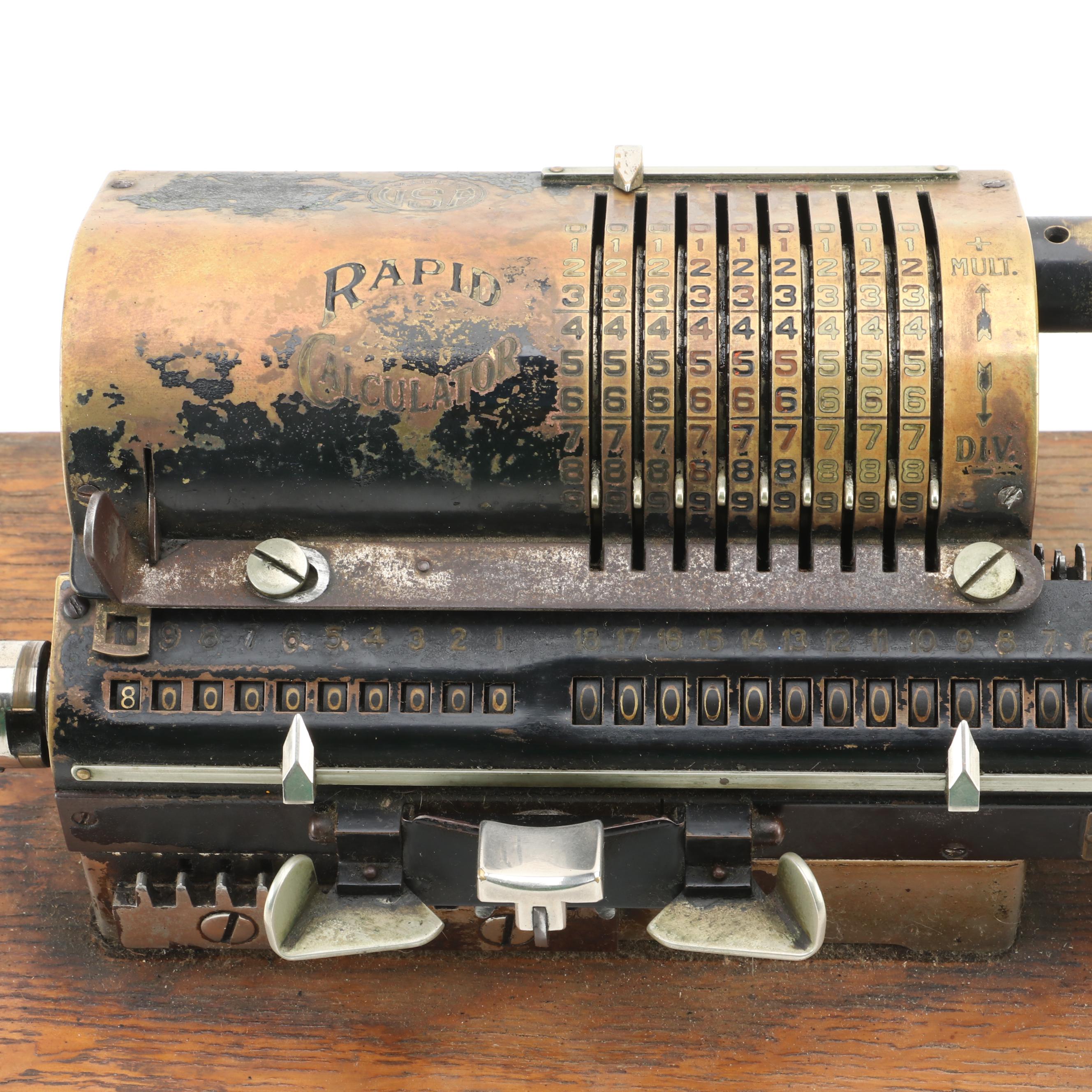 S. W. Allen Company Rapid Calculator Machine, Early 20th Century