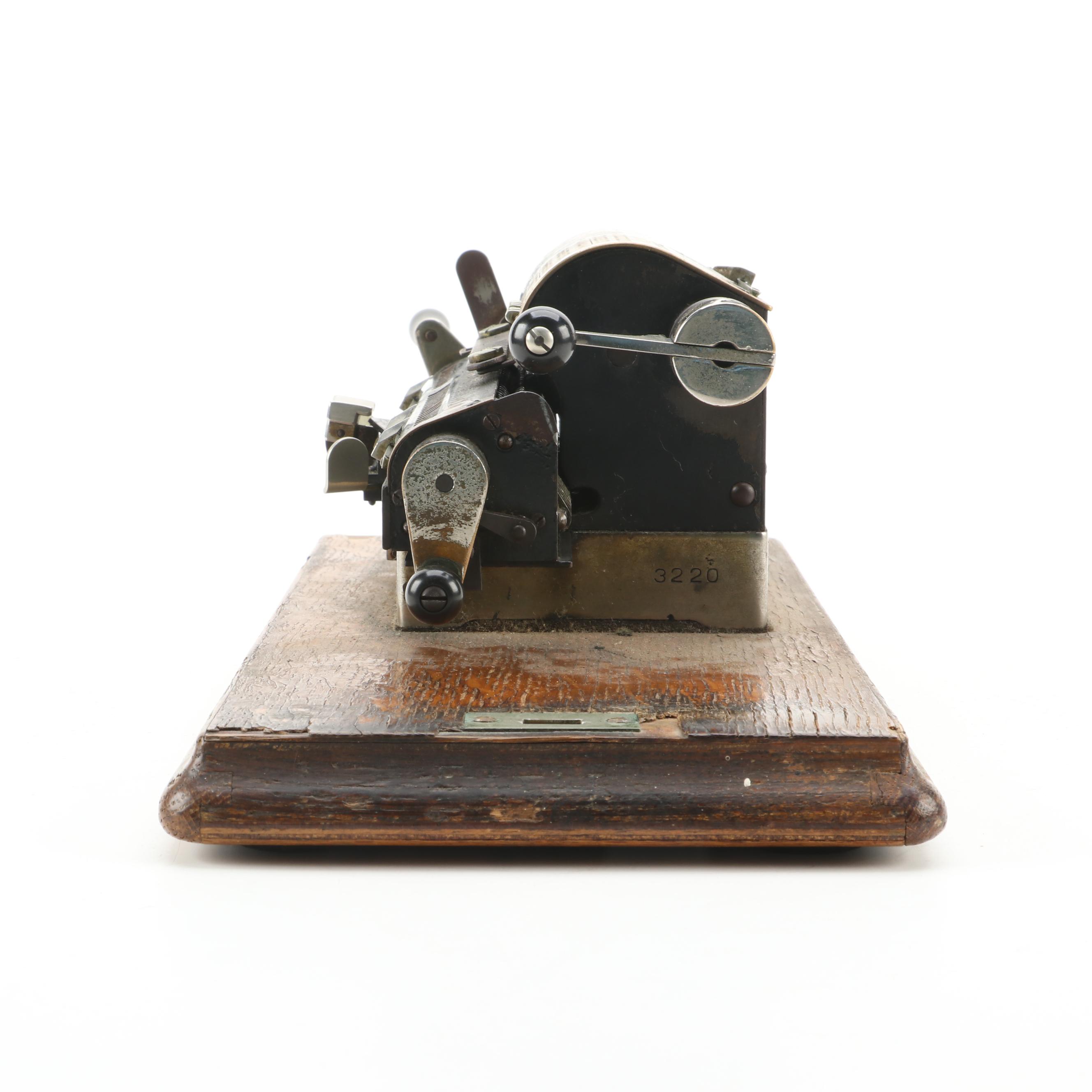 S. W. Allen Company Rapid Calculator Machine, Early 20th Century