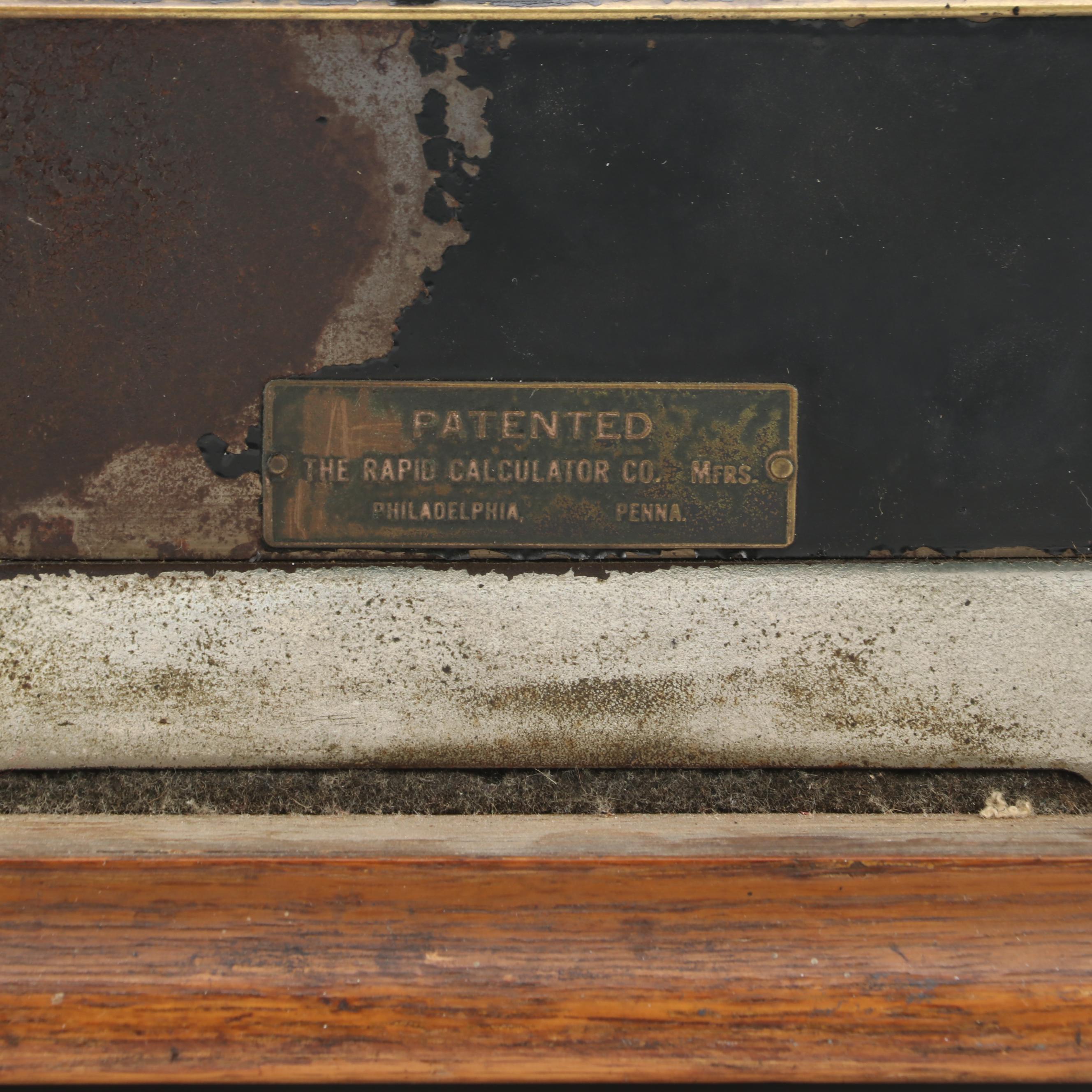 S. W. Allen Company Rapid Calculator Machine, Early 20th Century