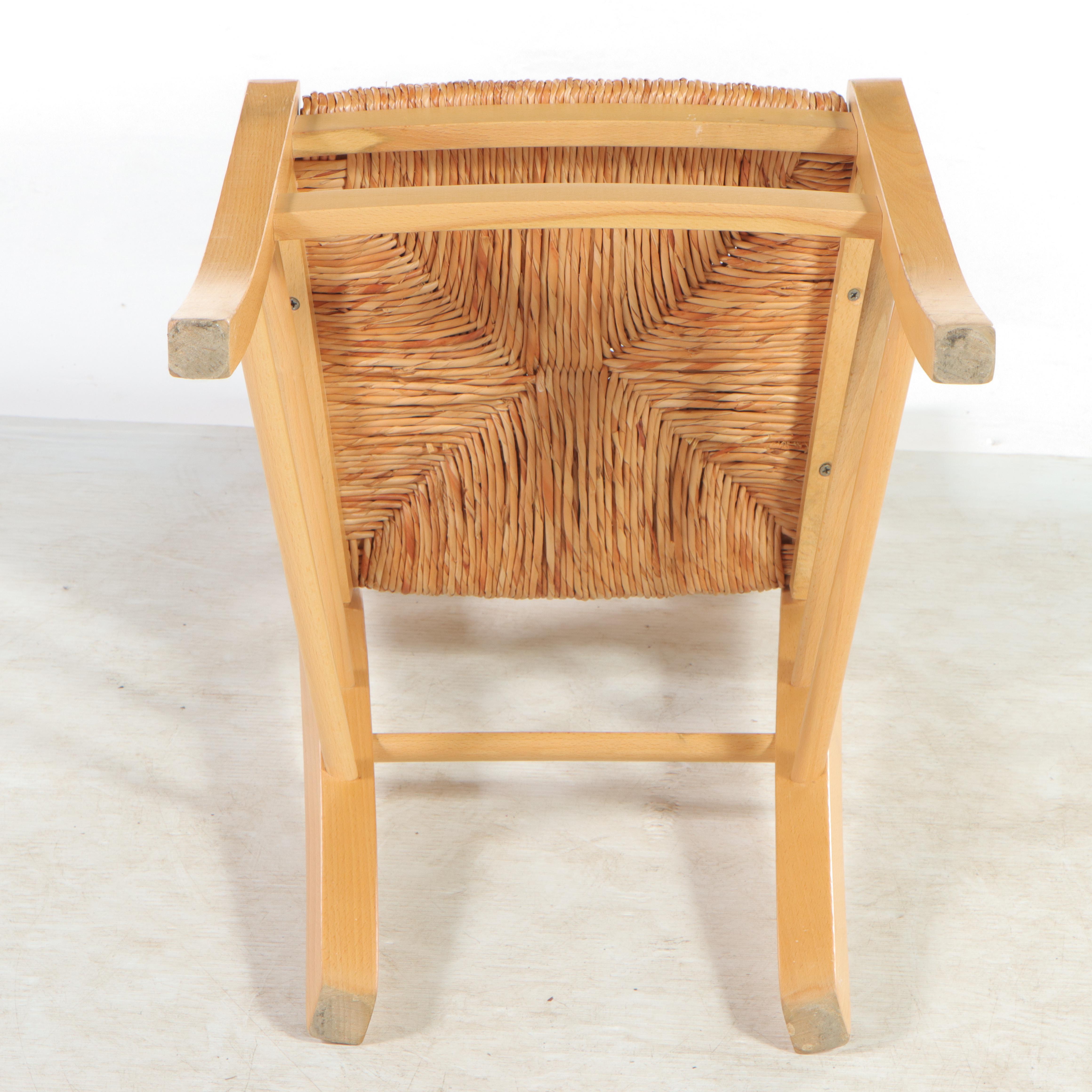 Four French Provincial Style Beech Side Chairs