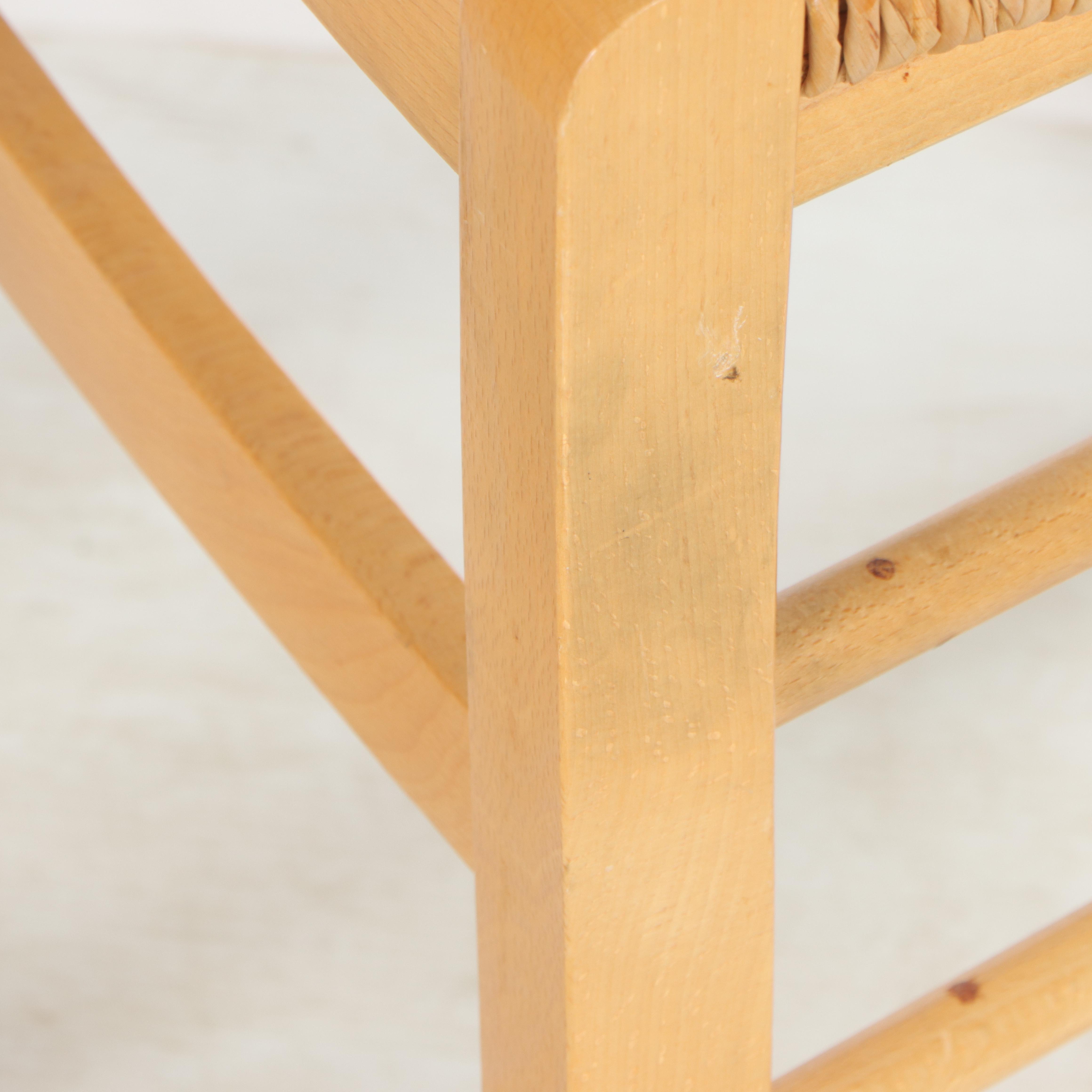 Four French Provincial Style Beech Side Chairs