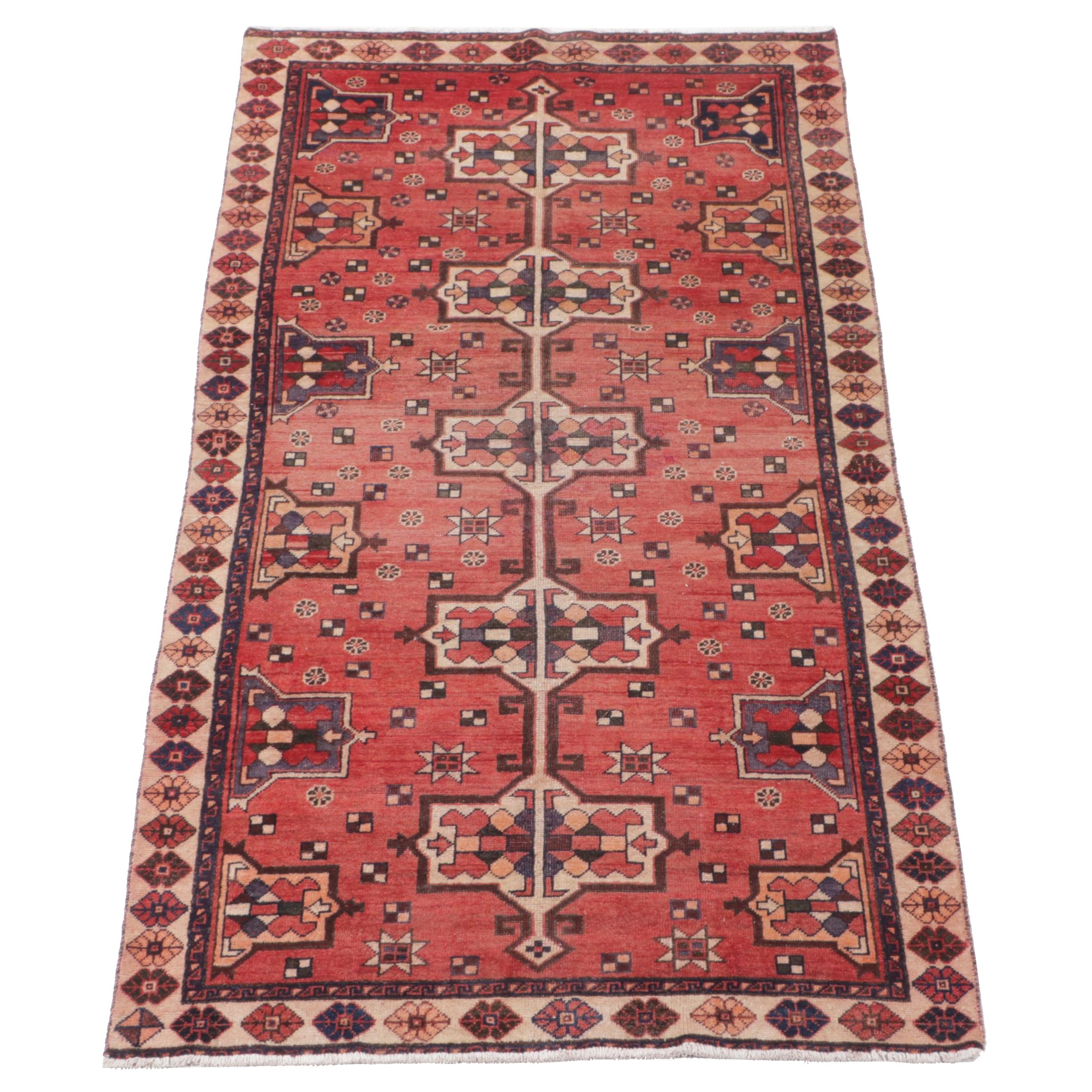 4'9 x 9'4 Hand-Knotted Turkish Dazkırı Area Rug