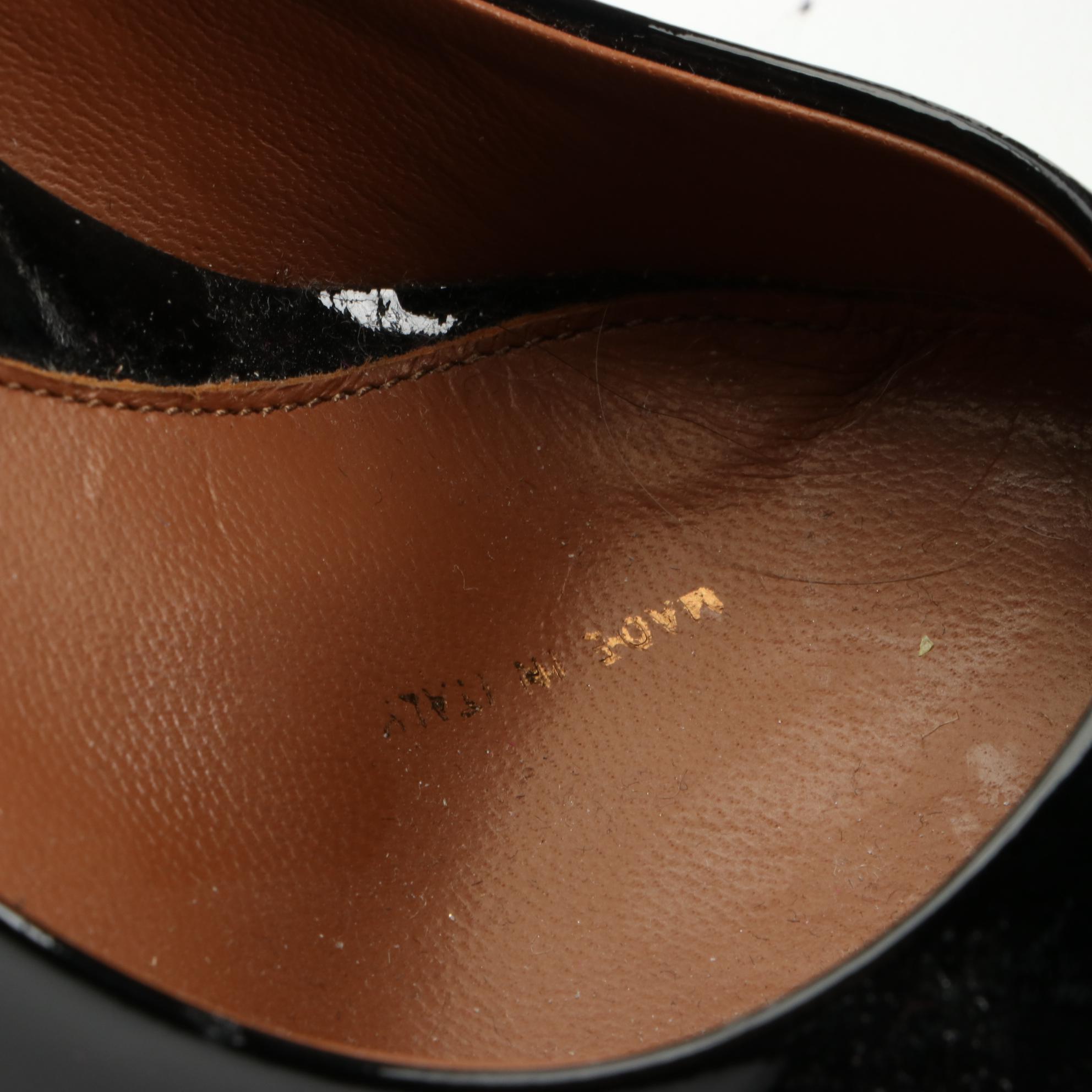 McQ Alexander McQueen Studded Platform Pumps in Patent Leather