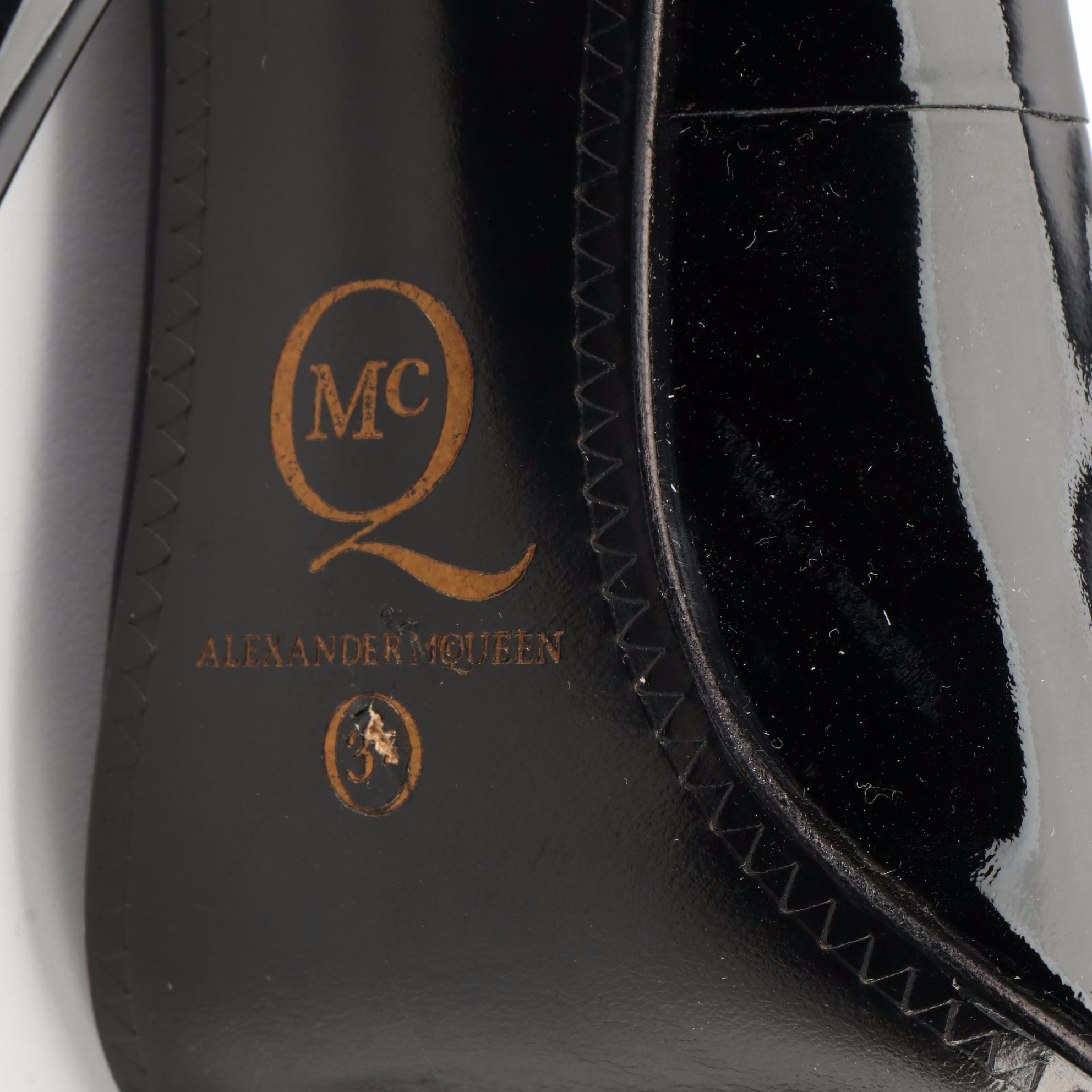 McQ Alexander McQueen Studded Platform Pumps in Patent Leather