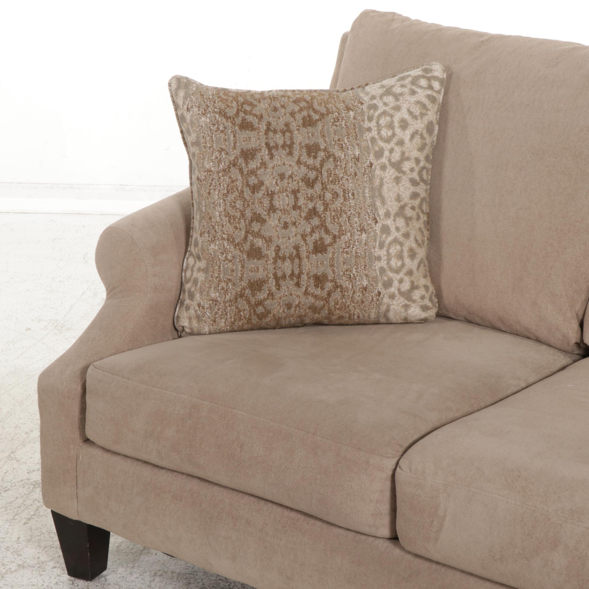 Bauhaus Furniture Three-Seat Sofa with Accent Pillows