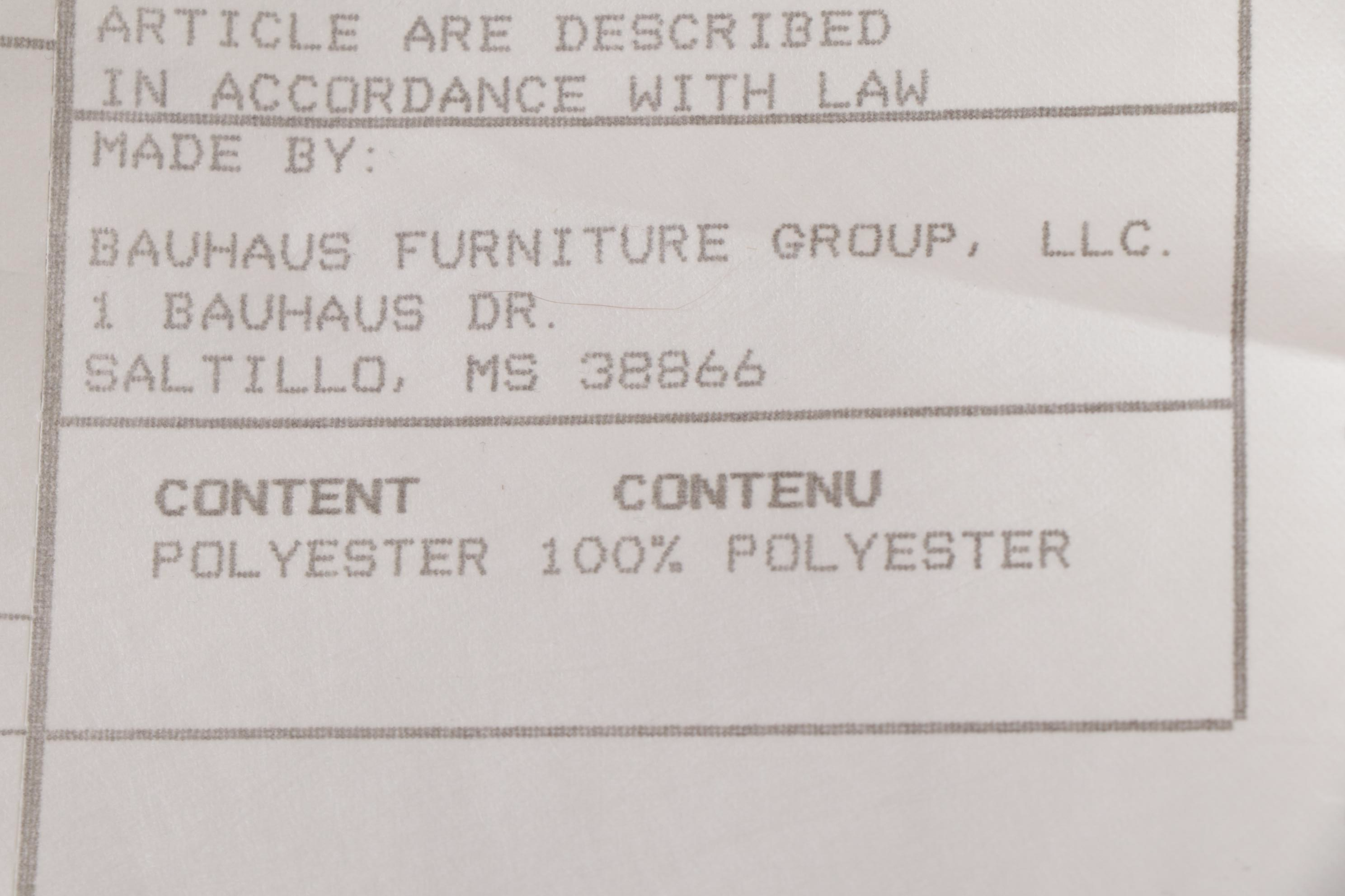 Bauhaus Furniture Three-Seat Sofa with Accent Pillows