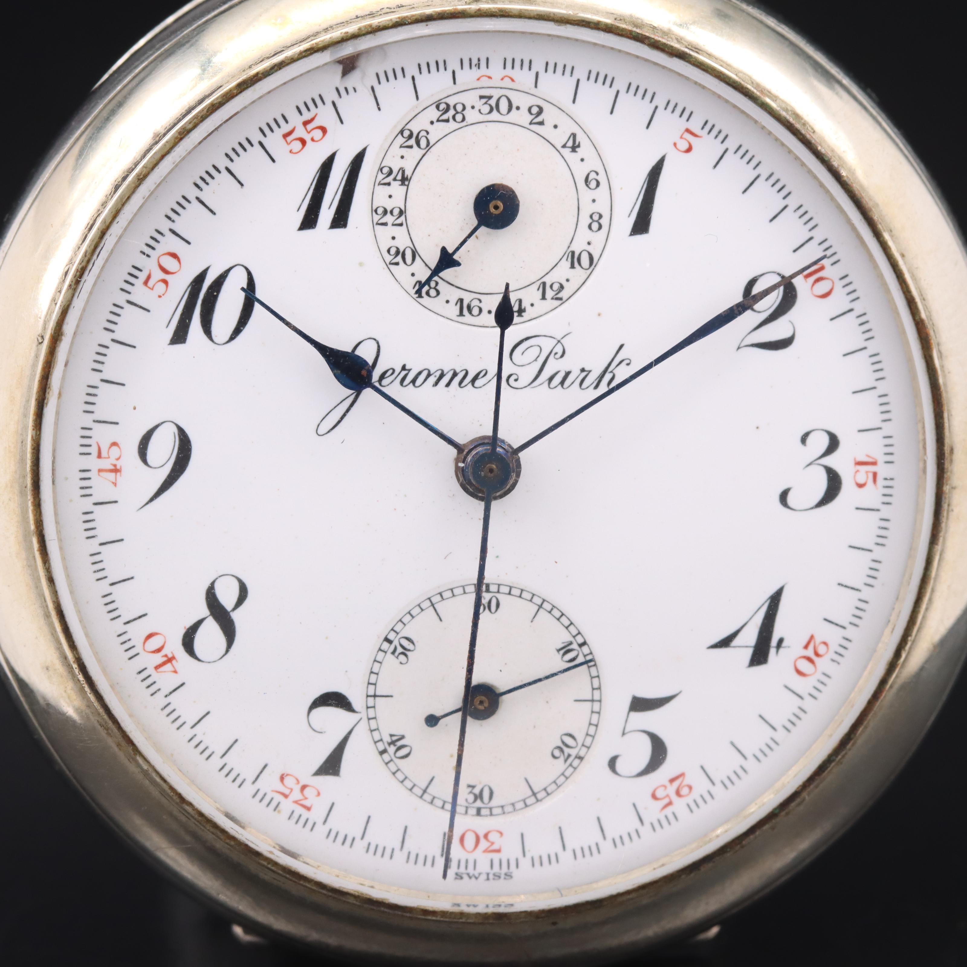 Jerome Park Swiss Gallet Chronograph Pocket Watch