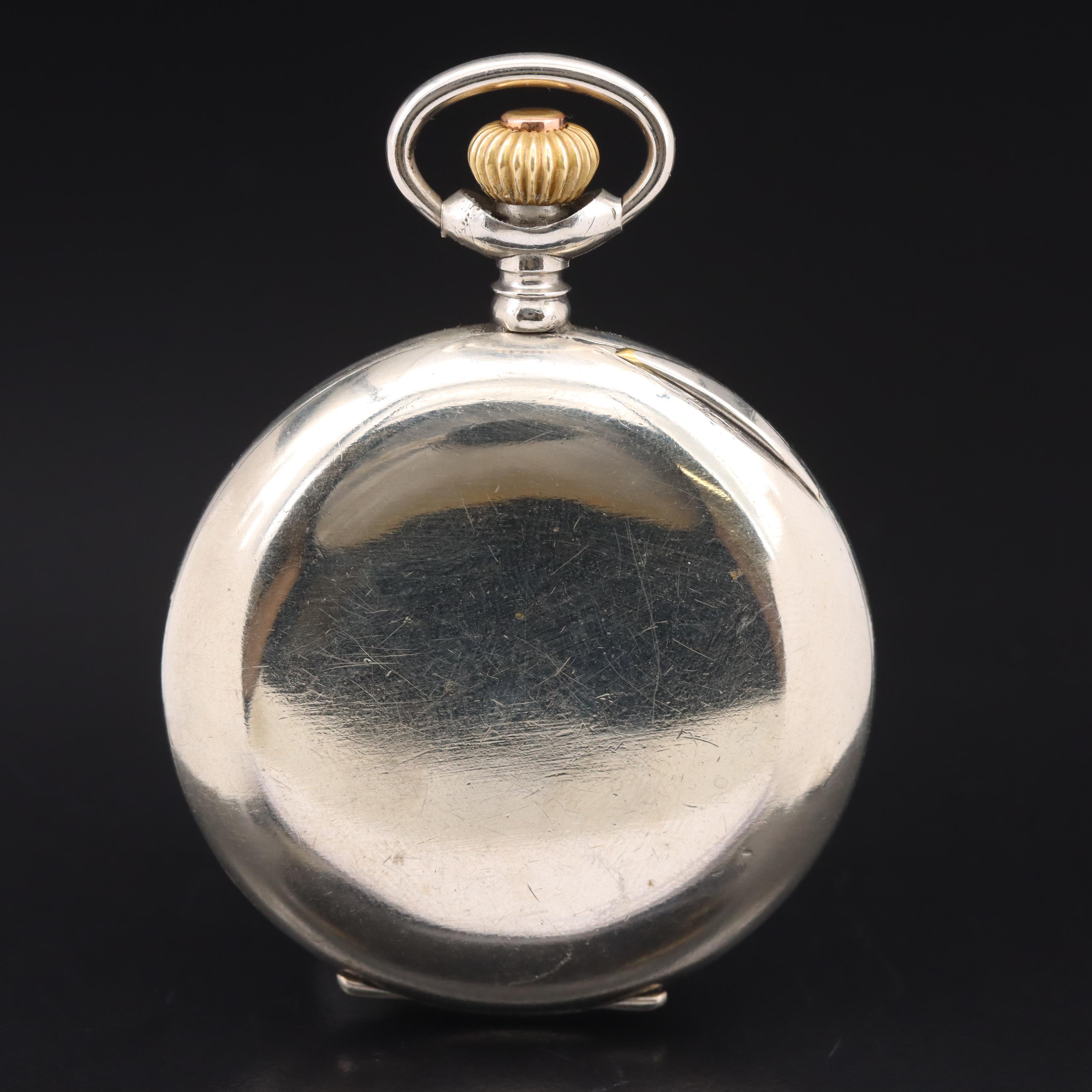 Jerome Park Swiss Gallet Chronograph Pocket Watch