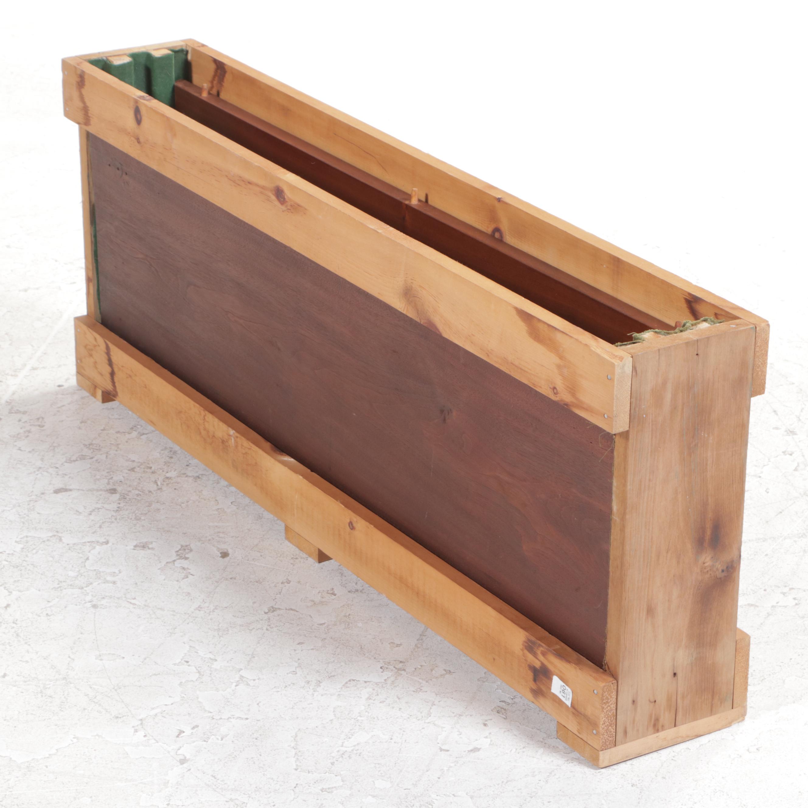 American Primitive Walnut Drop Leaf Extending Dining Table