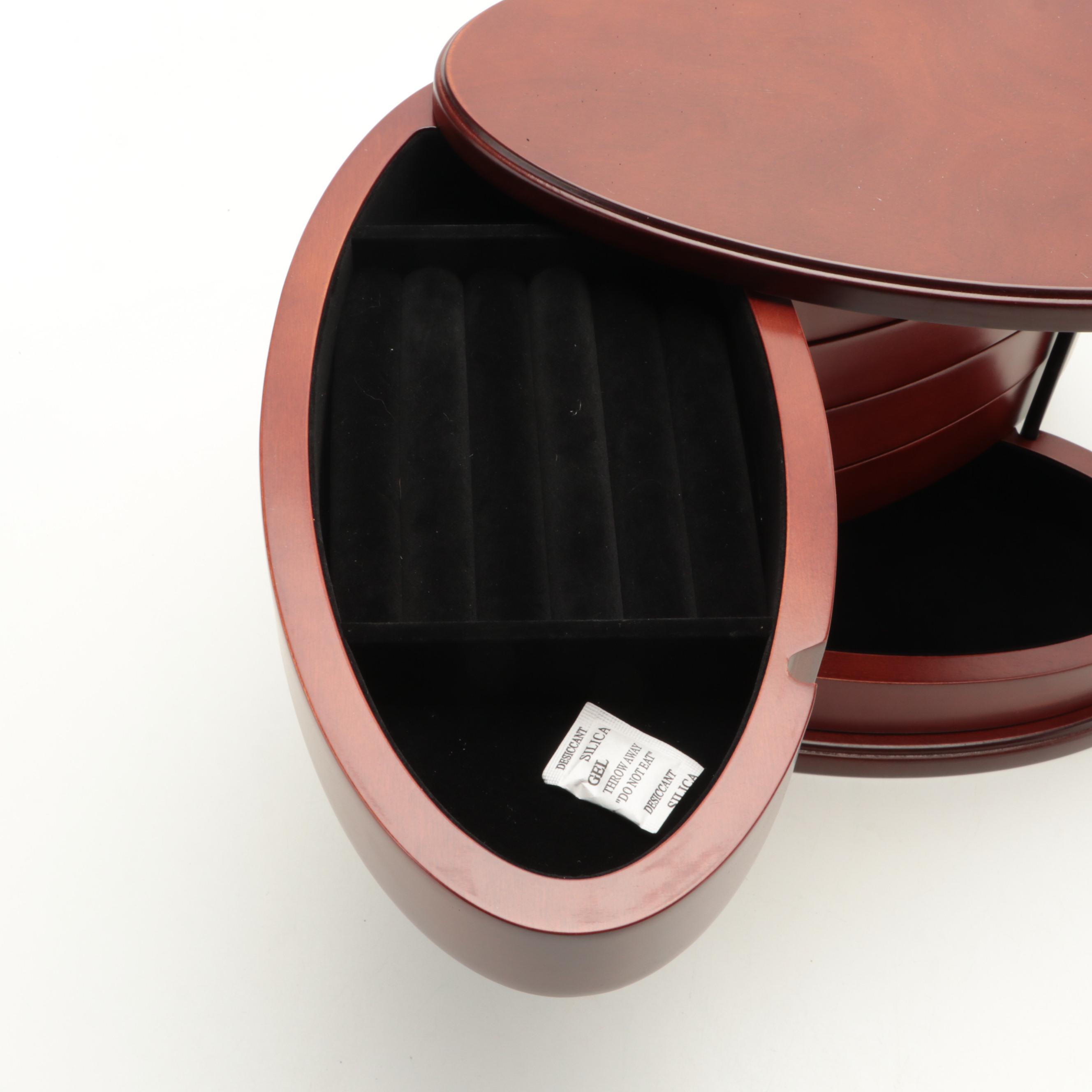 Hammacher Schlemmer Cherry Tarnish Eliminating Jewelry Tower