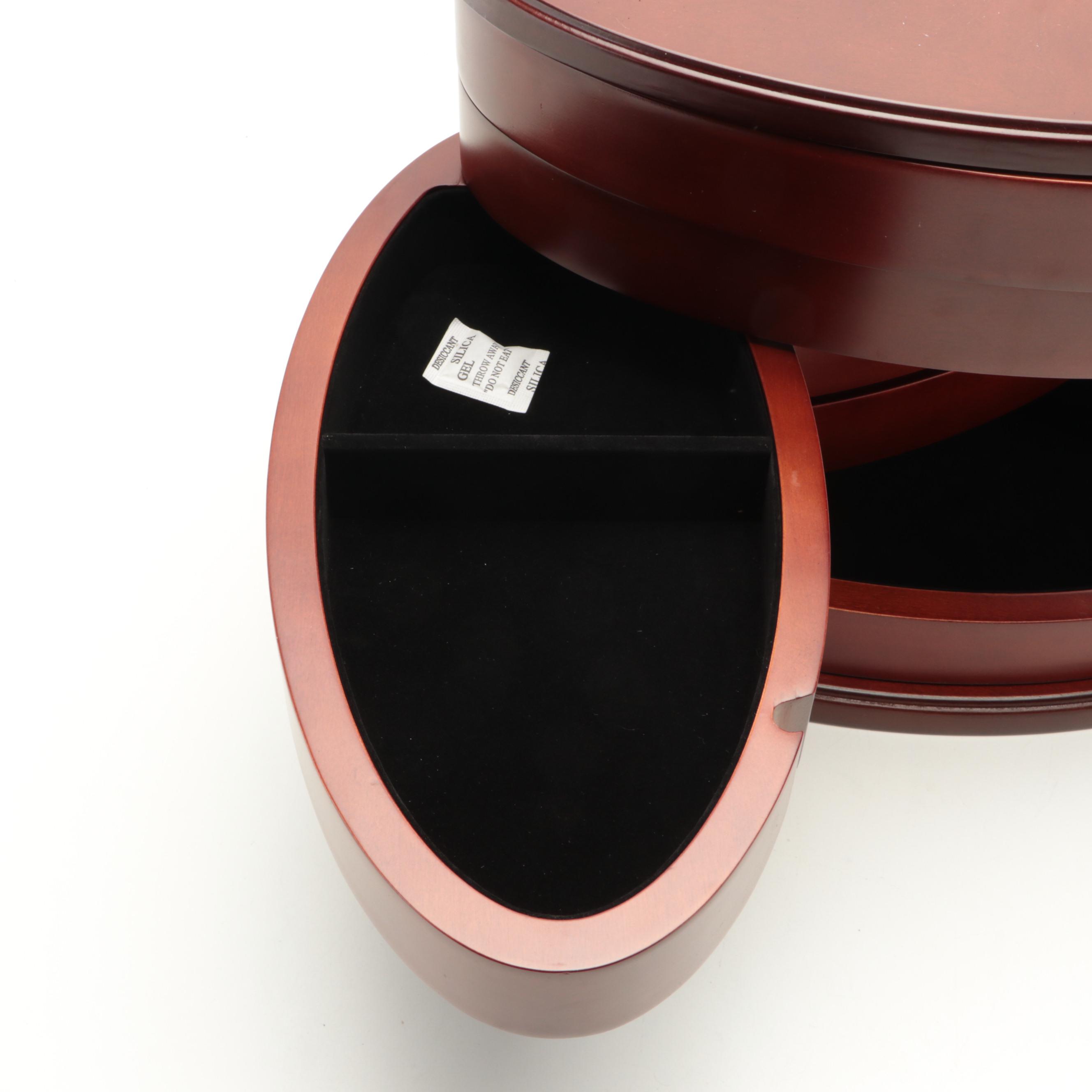 Hammacher Schlemmer Cherry Tarnish Eliminating Jewelry Tower