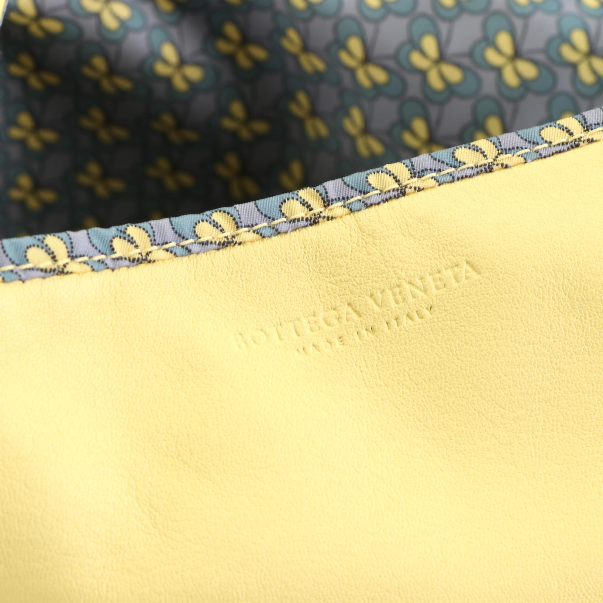 Bottega Veneta Reversible Leather and Printed Canvas Tote