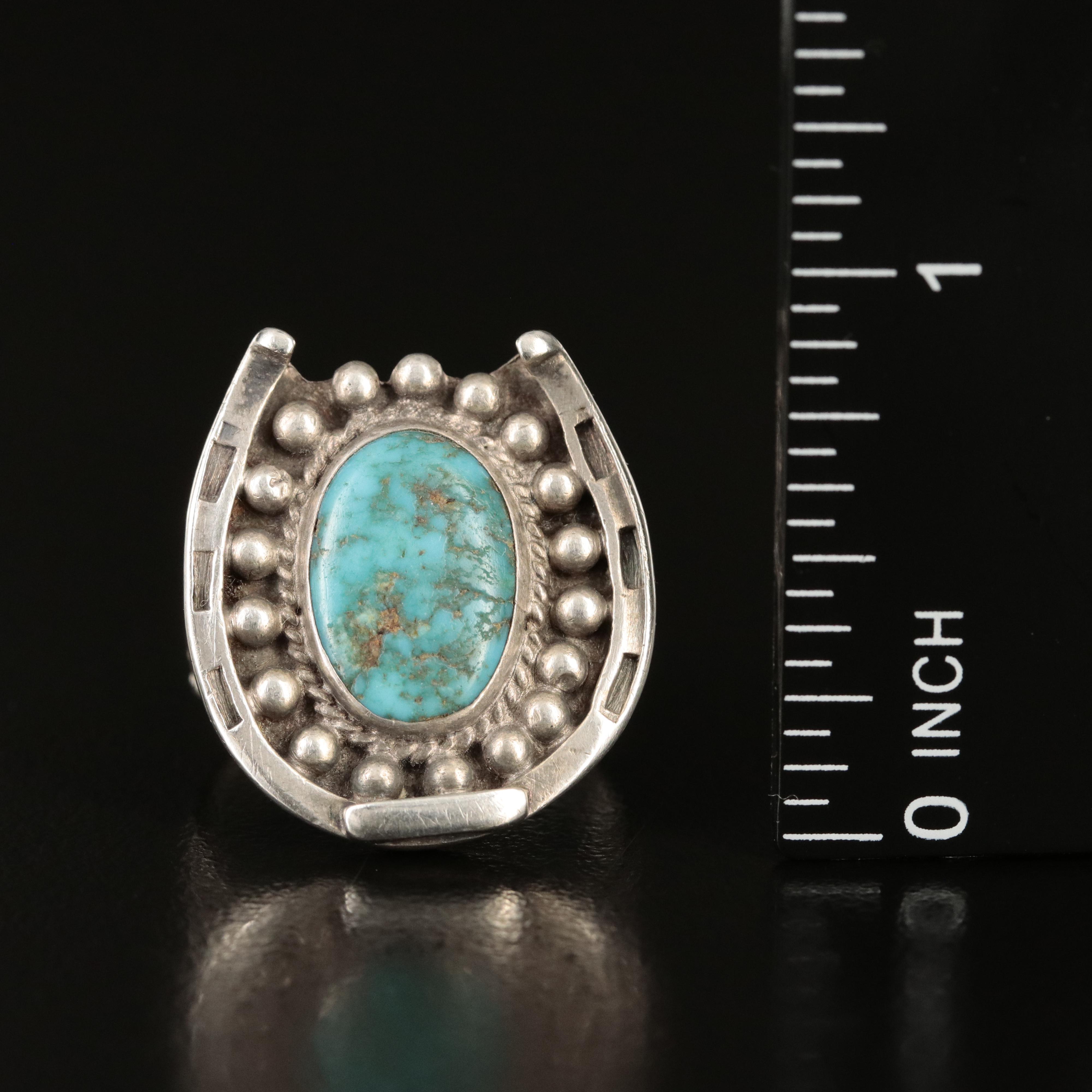 Southwestern Sterling Turquoise Ring