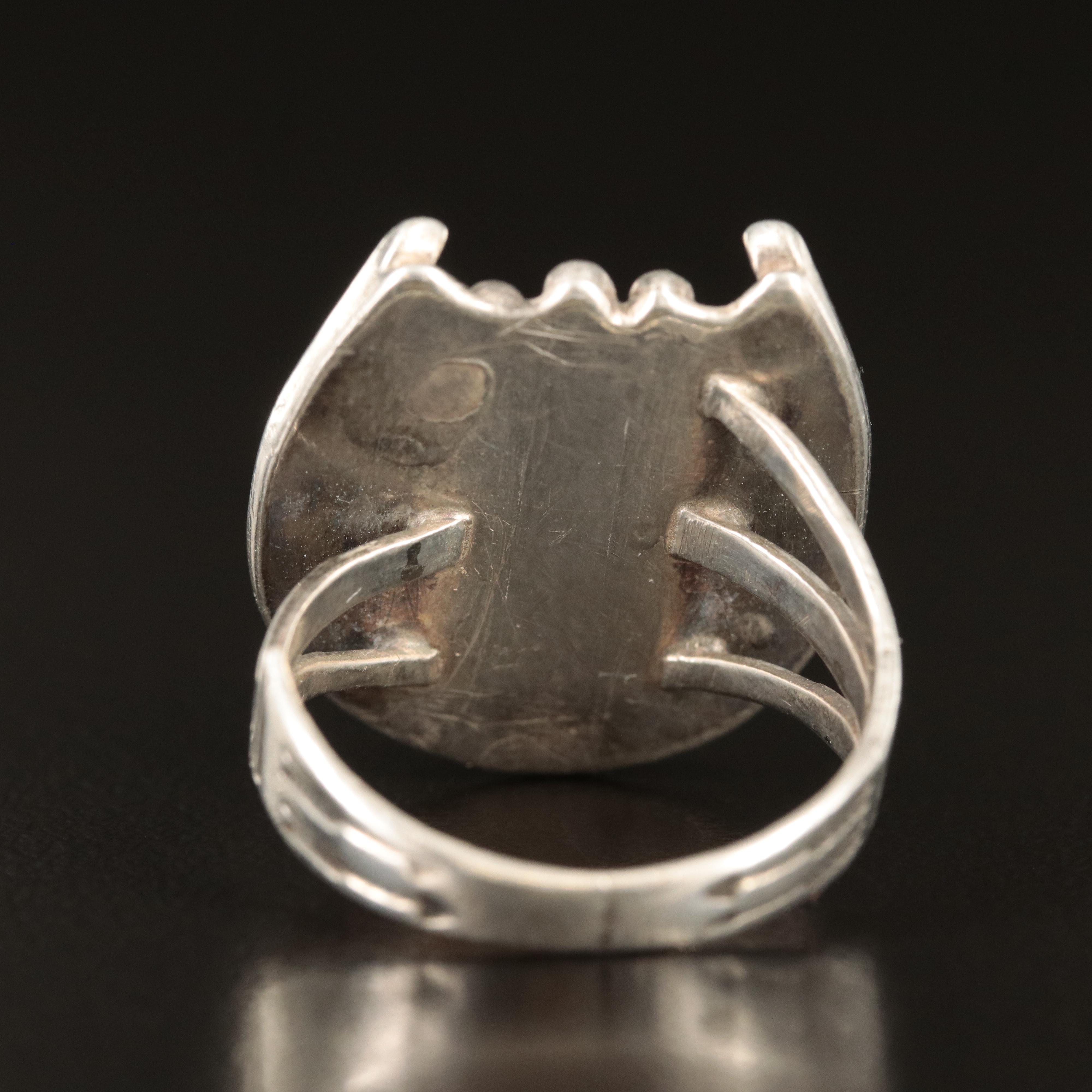 Southwestern Sterling Turquoise Ring