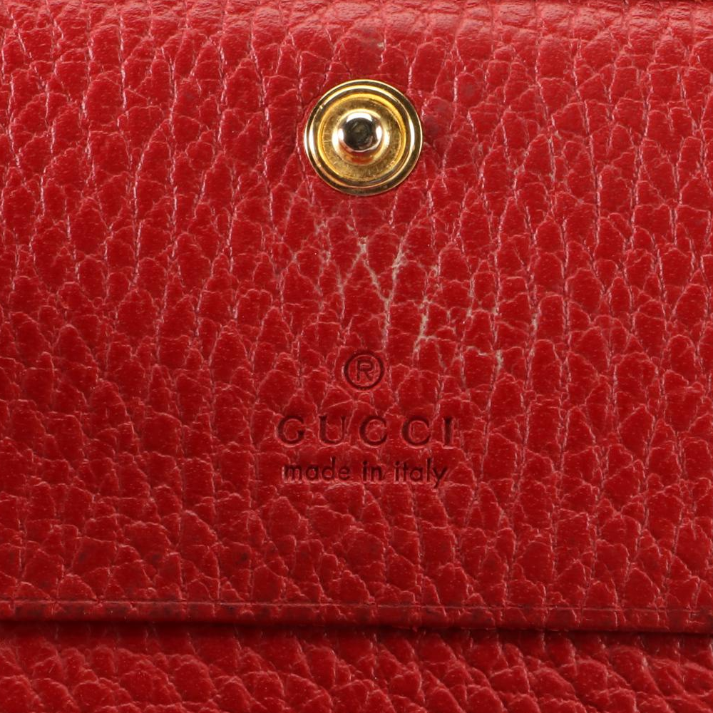 Gucci GG Marmont Card Case Wallet in Calfskin Leather