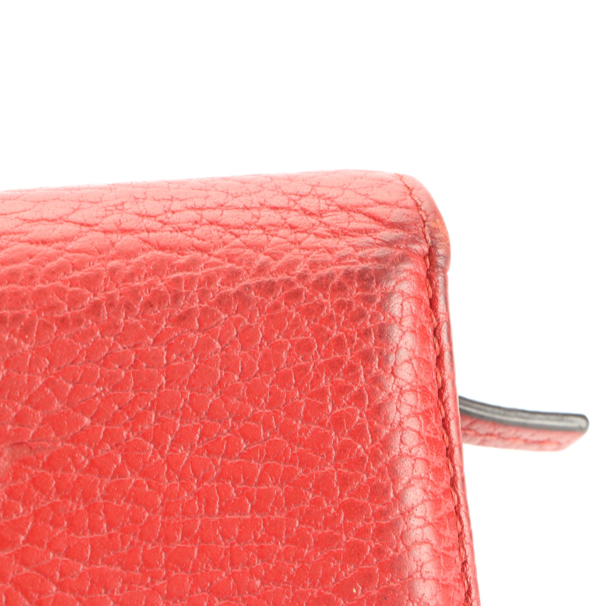 Gucci GG Marmont Card Case Wallet in Calfskin Leather