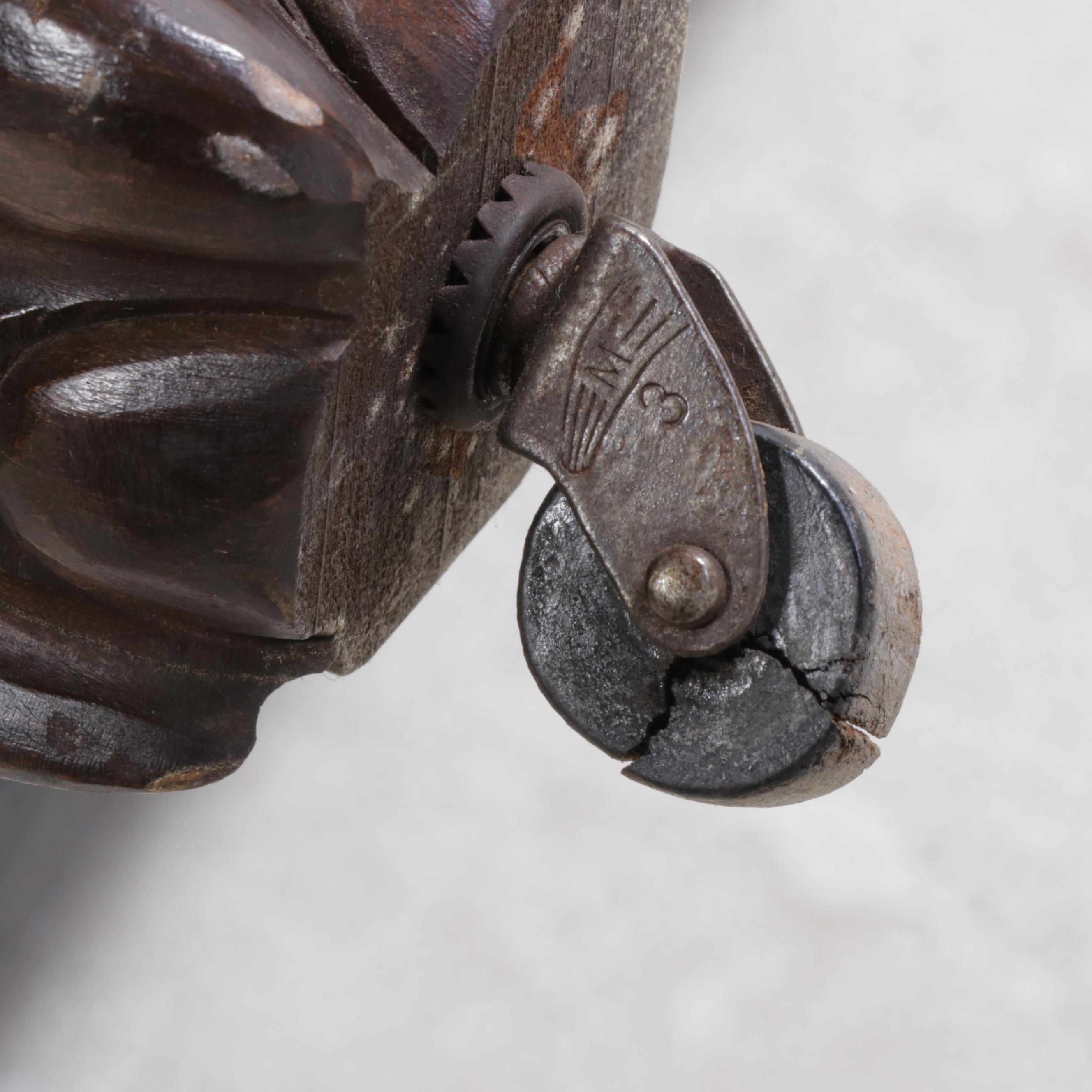 Chippendale Style Walnut-Stained Two-Door Chifferobe, circa 1930