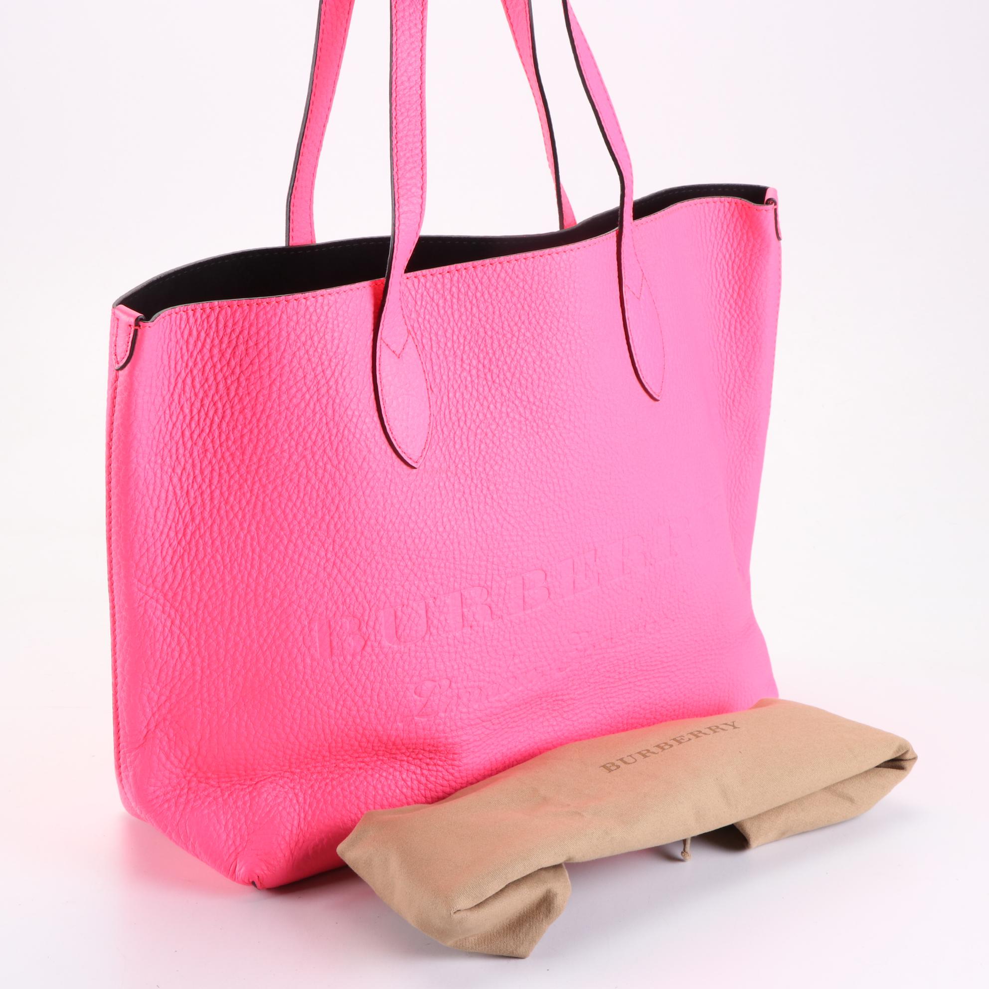 Burberry Remington Embossed Leather Tote