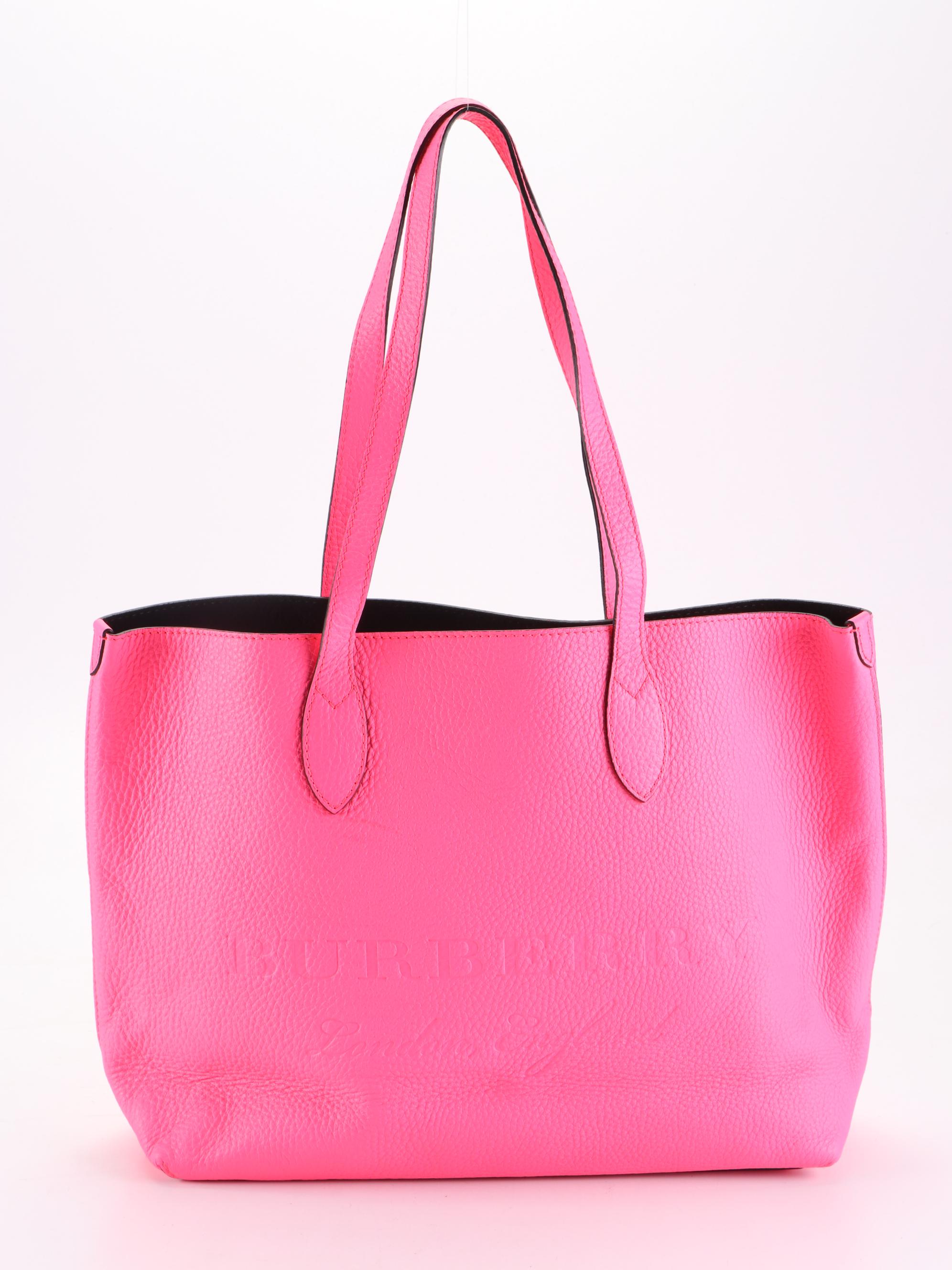 Burberry Remington Embossed Leather Tote