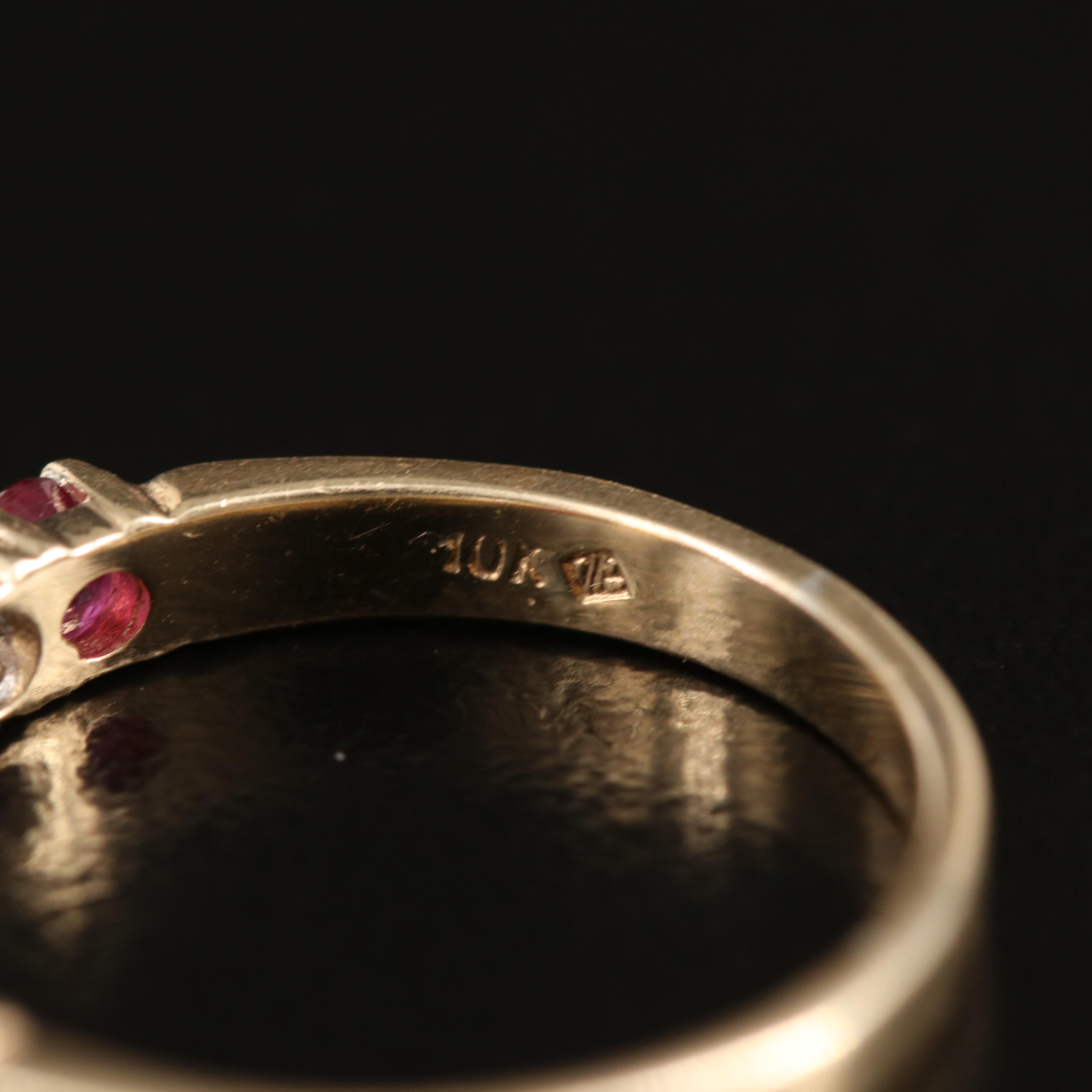 10K and 14K Ruby, Sapphire, Emerald and Diamond Stacking Rings