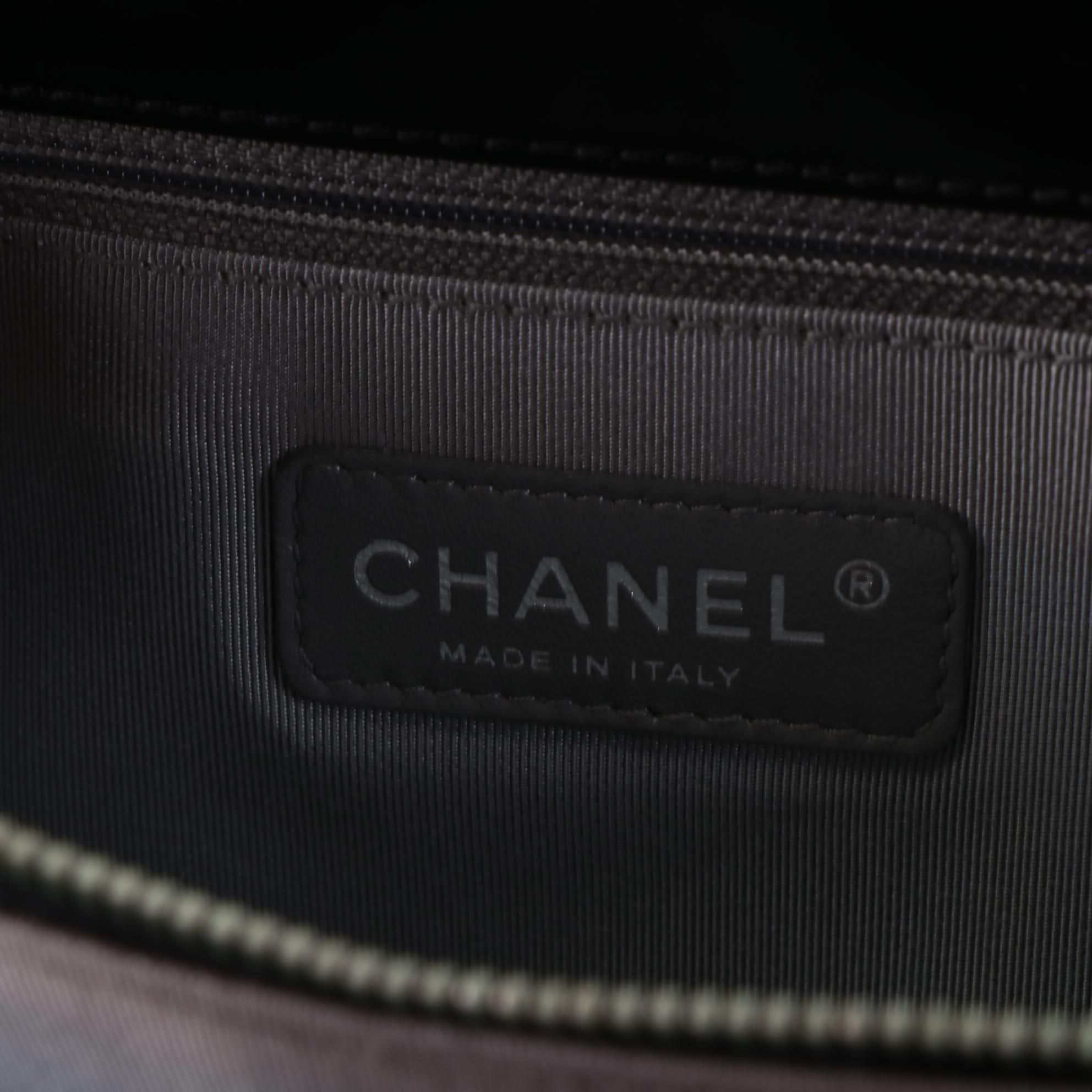 Chanel Boy Tote Bag in Glazed Leather