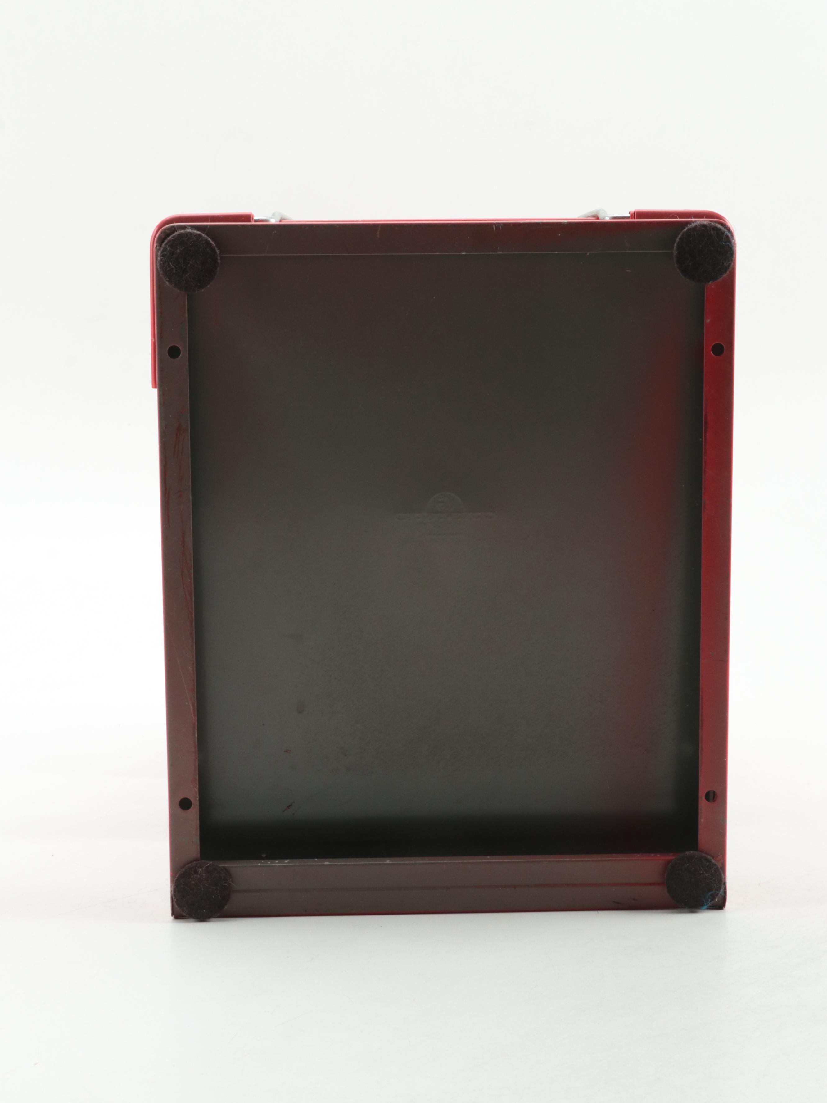 Sharper Image Hour-Glass Clock by David Dear (2003) with Tiered Desk Tray