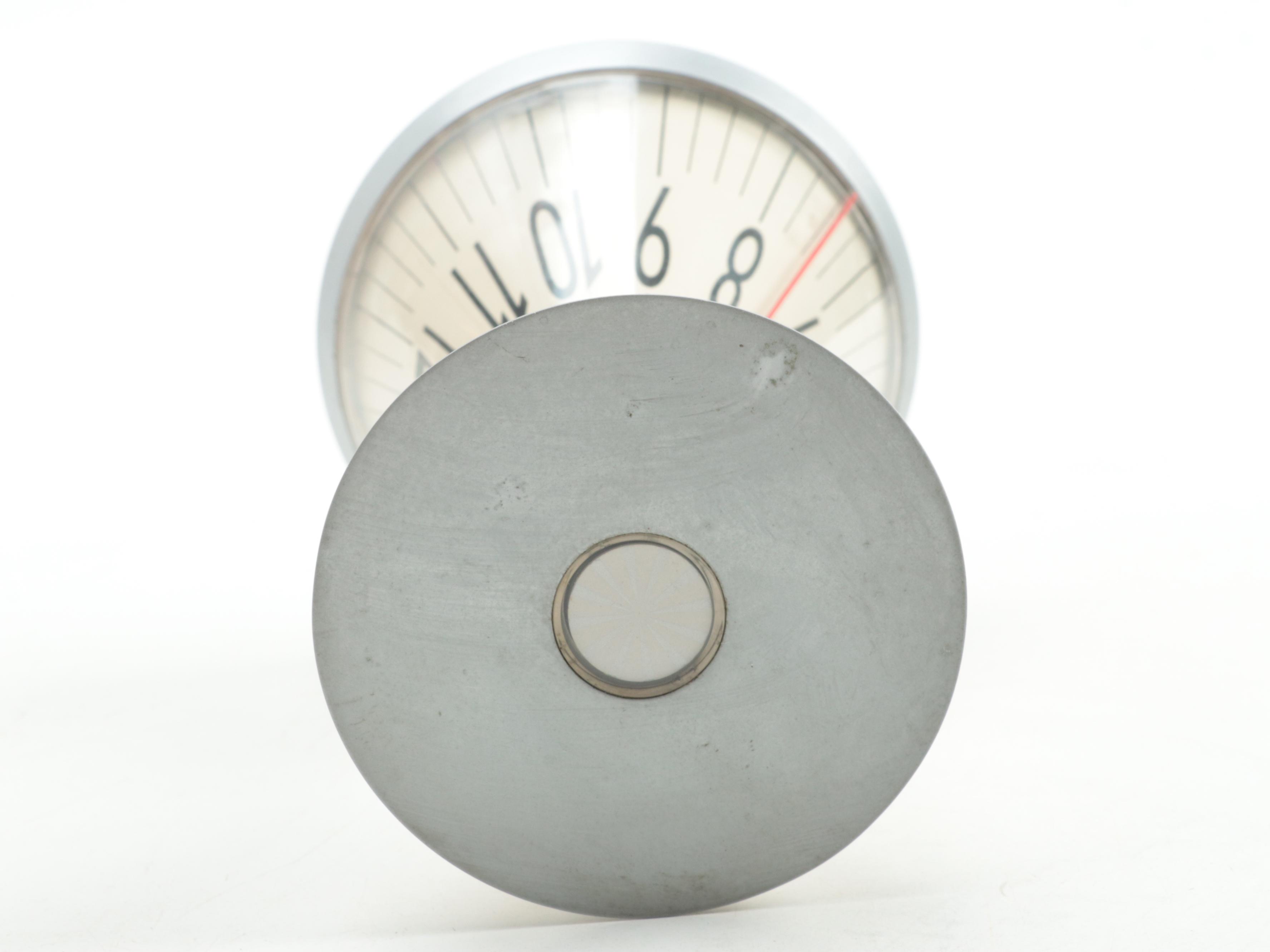 Sharper Image Hour-Glass Clock by David Dear (2003) with Tiered Desk Tray