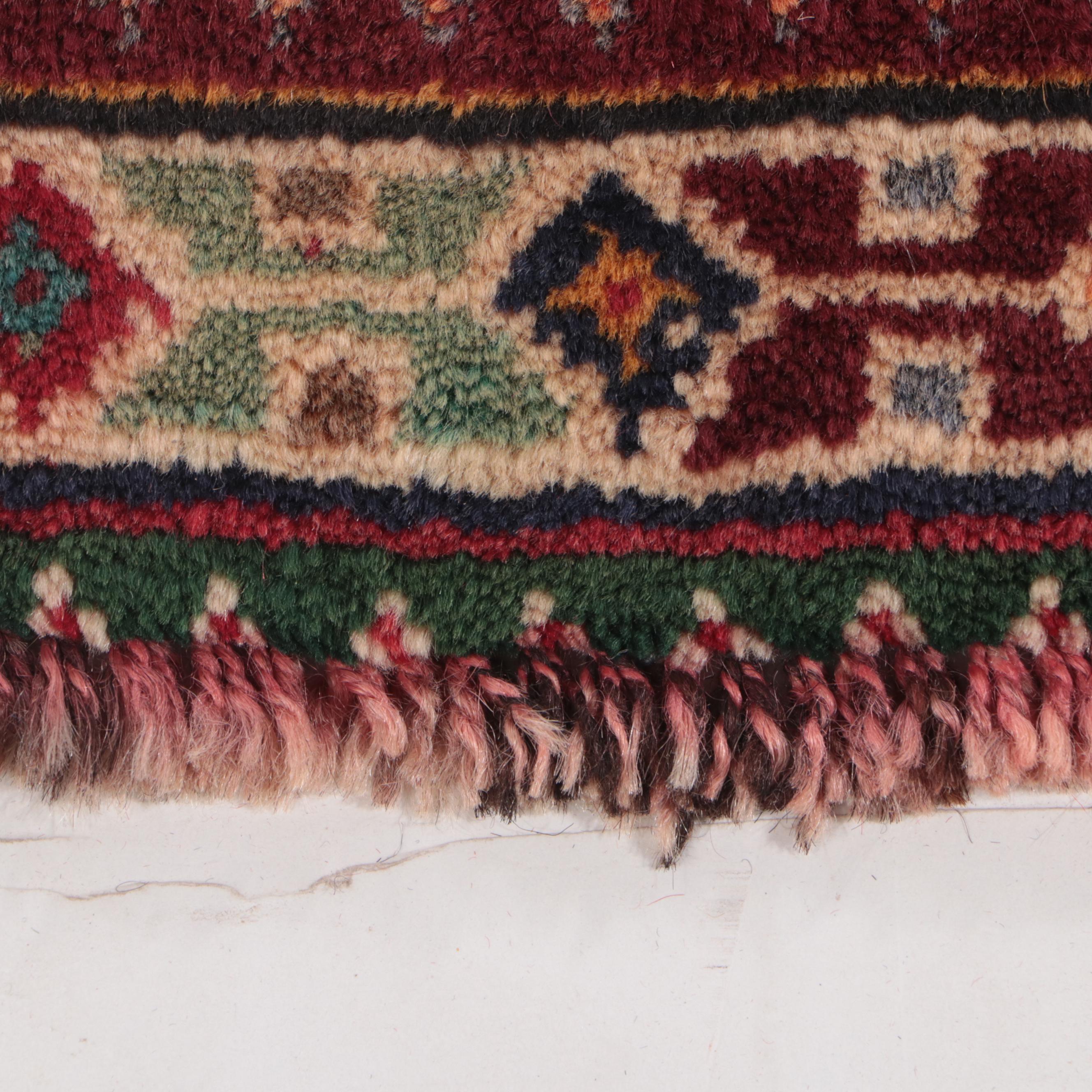 3'8 x 9'2 Hand-Knotted Persian Qashqai Long Rug