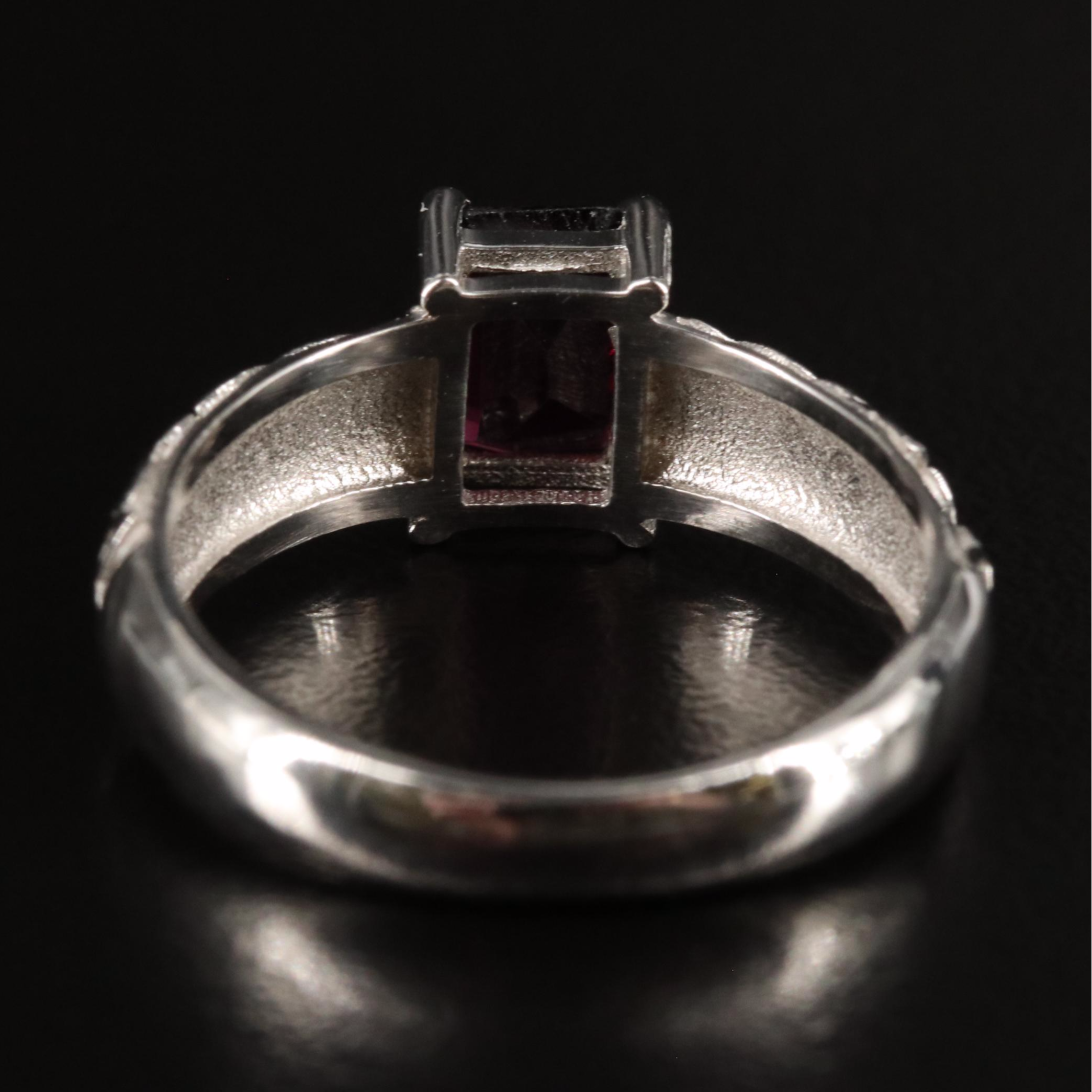 Sterling Garnet Ring